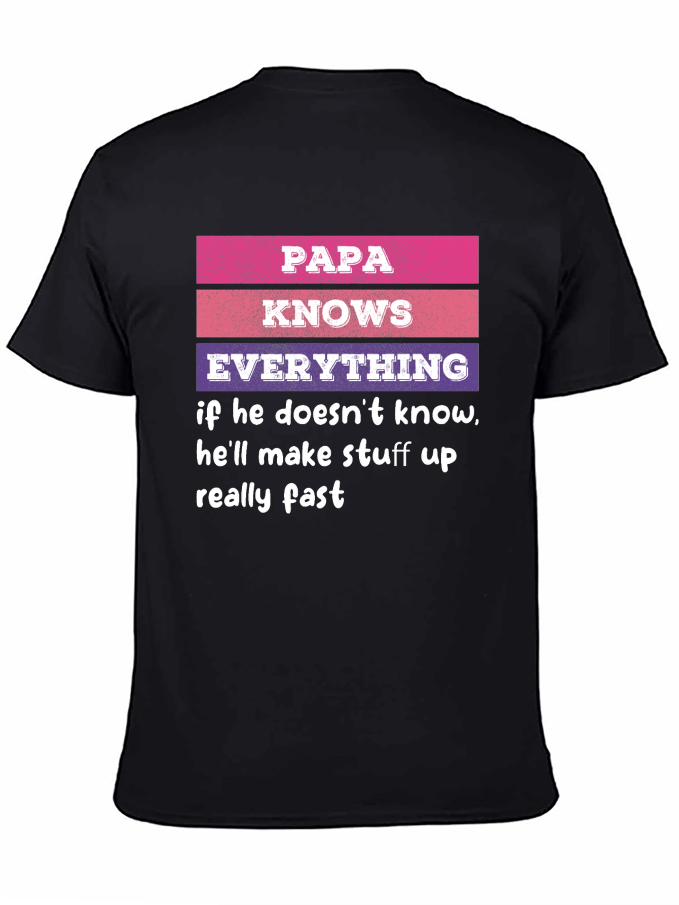 Papa Knows Everything T-Shirt Novelty Dad Gift