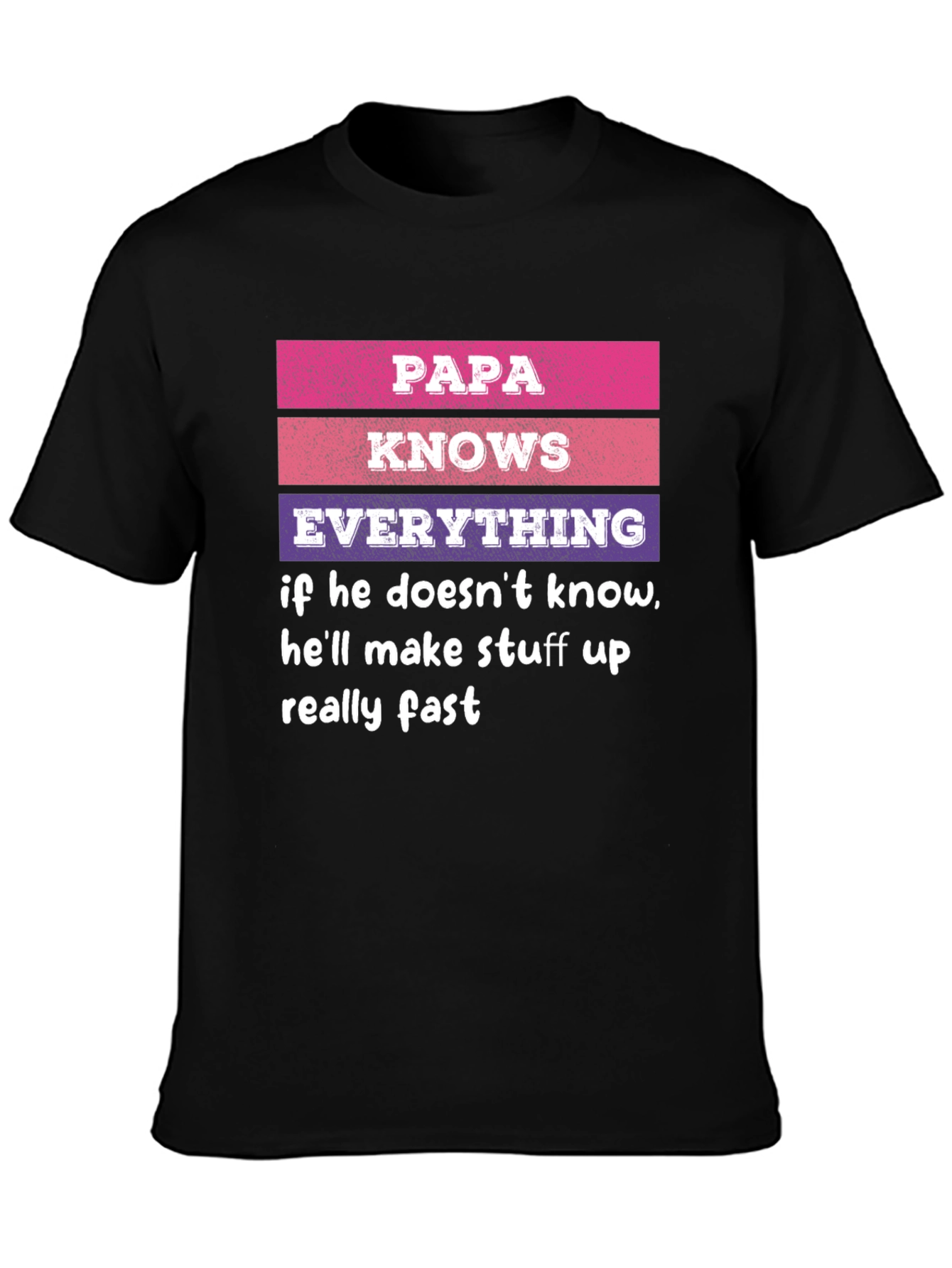 Papa Knows Everything T-Shirt Novelty Dad Gift