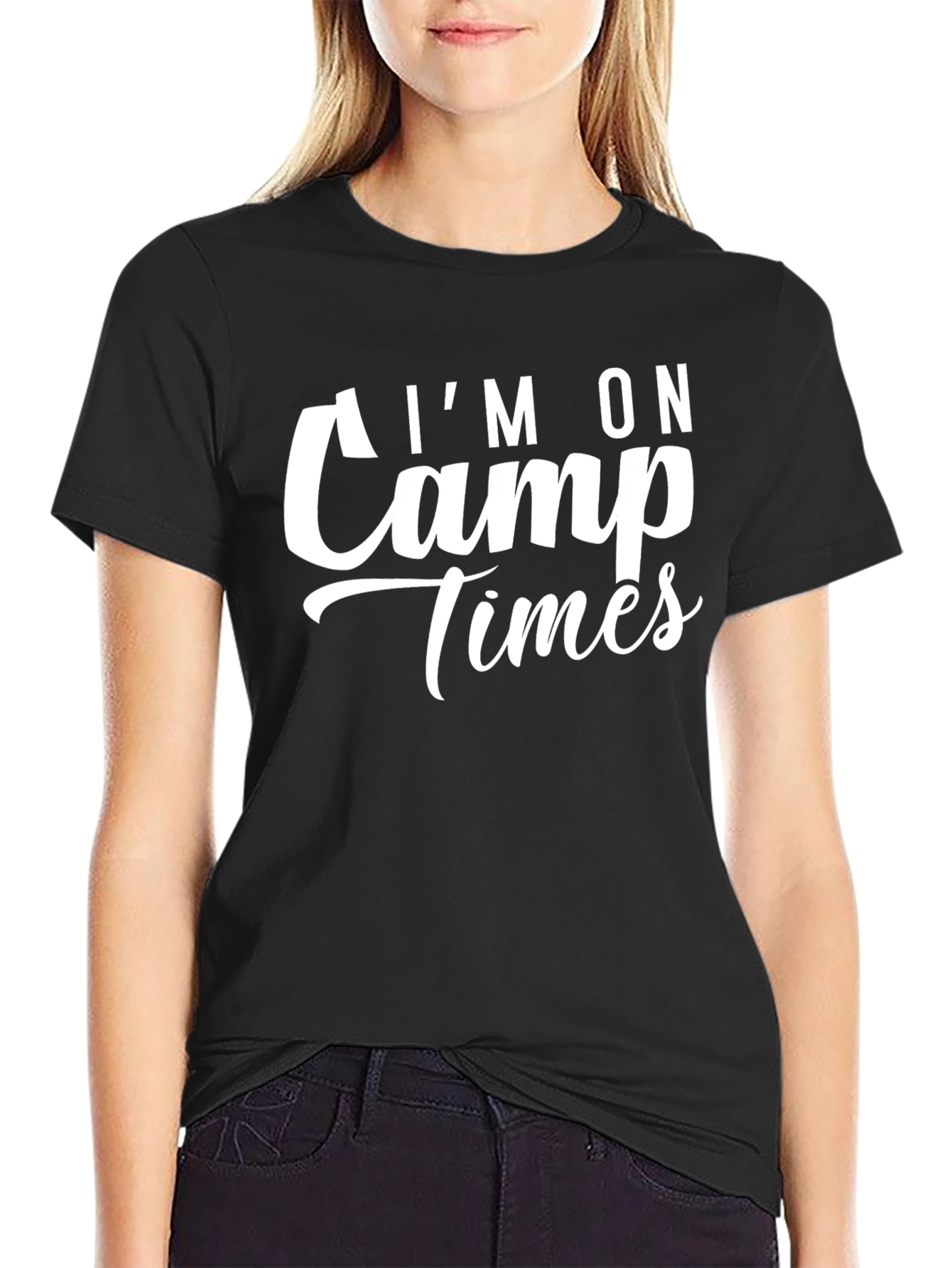 Im On Camp Times Black T-Shirt