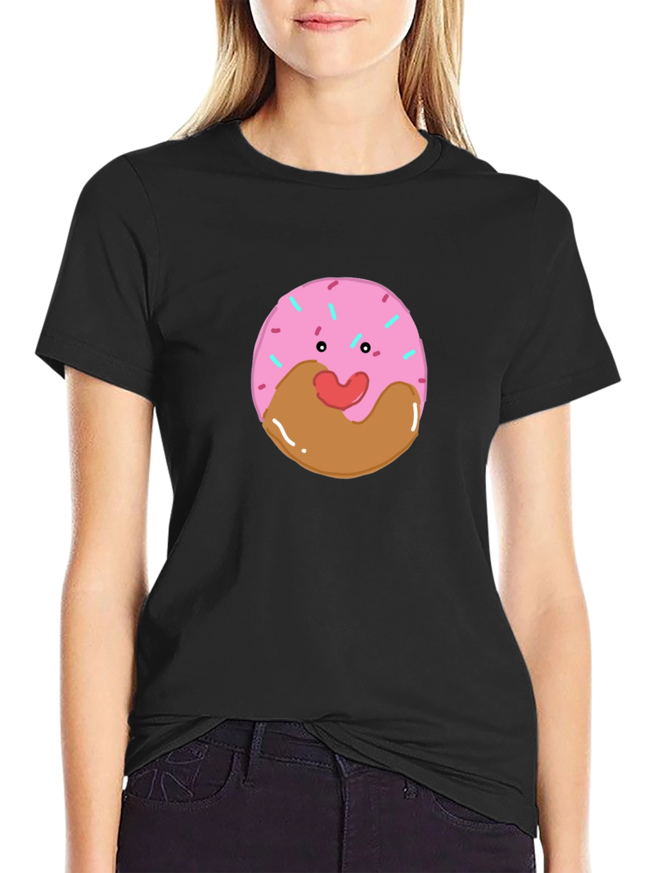 Donut Face T-Shirt - Cute Kawaii Graphic Tee