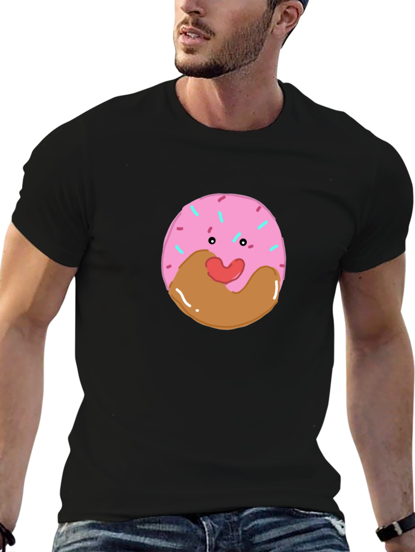 Donut Face T-Shirt - Cute Kawaii Graphic Tee