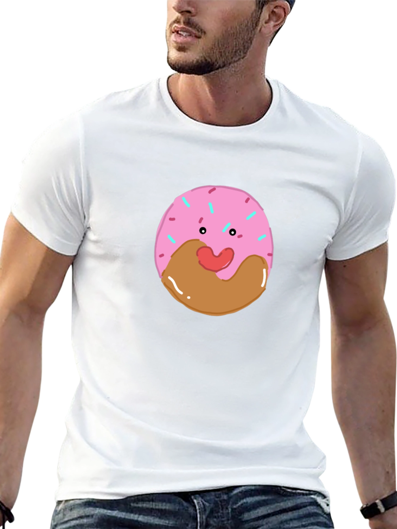 Donut Face T-Shirt - Cute Kawaii Graphic Tee