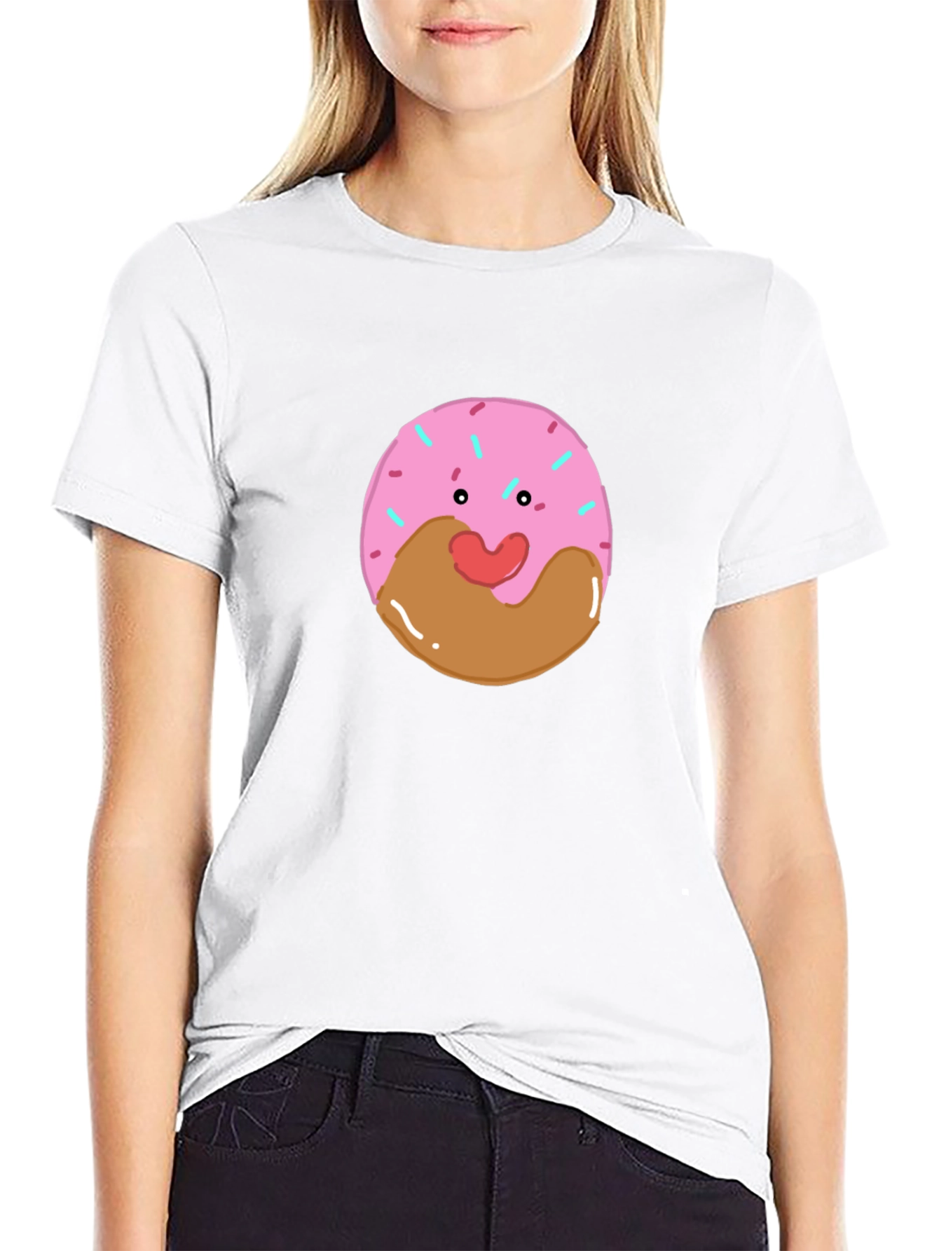 Donut Face T-Shirt - Cute Kawaii Graphic Tee
