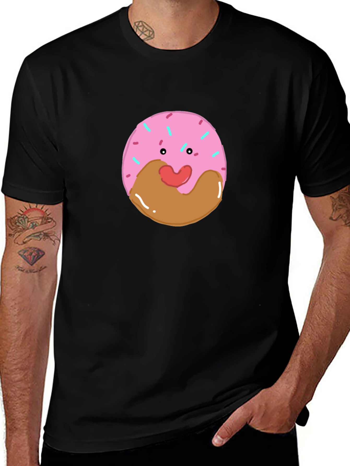 Donut Face T-Shirt - Cute Kawaii Graphic Tee