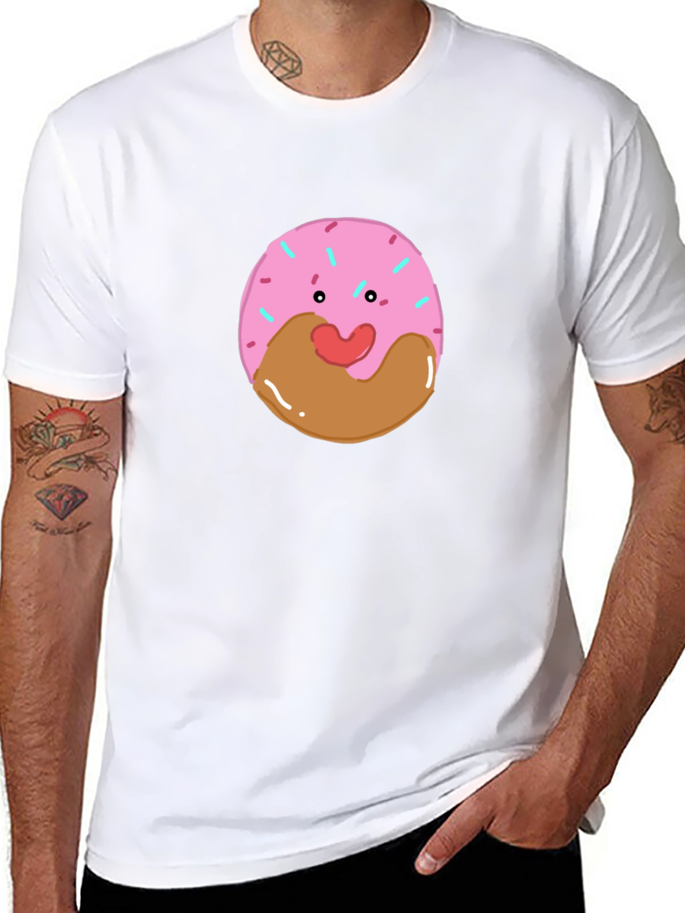 Donut Face T-Shirt - Cute Kawaii Graphic Tee