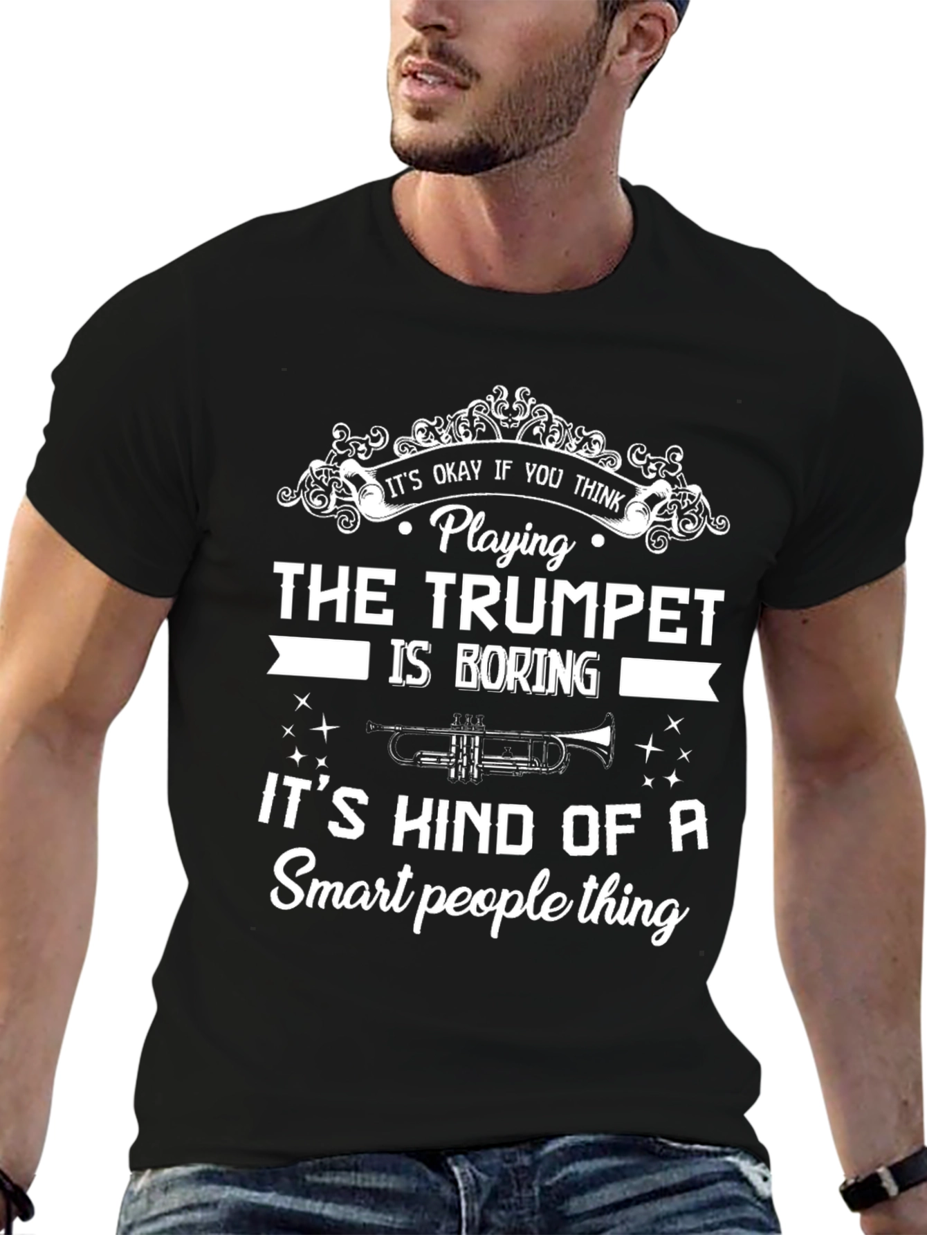 Trumpet Player Smart People T-Shirt