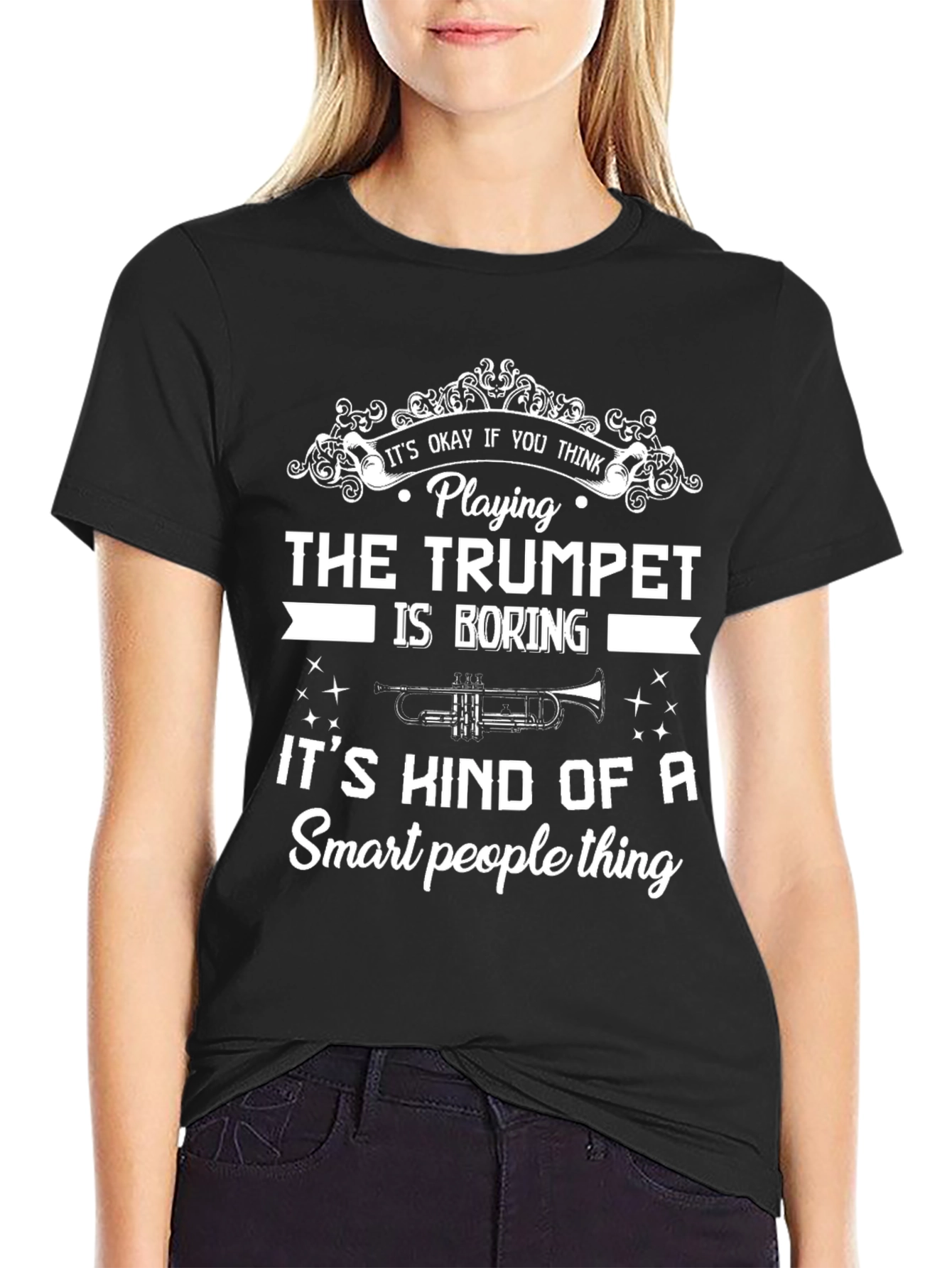 Trumpet Player Smart People T-Shirt