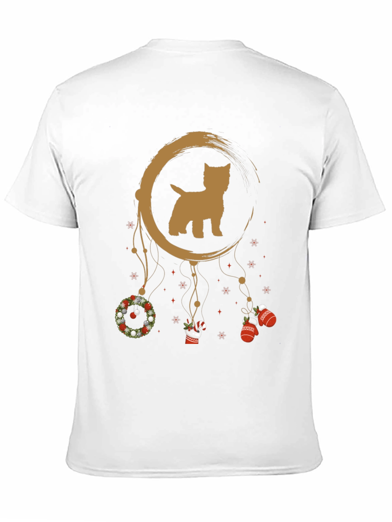 Festive Dog Dreamcatcher Graphic Tee