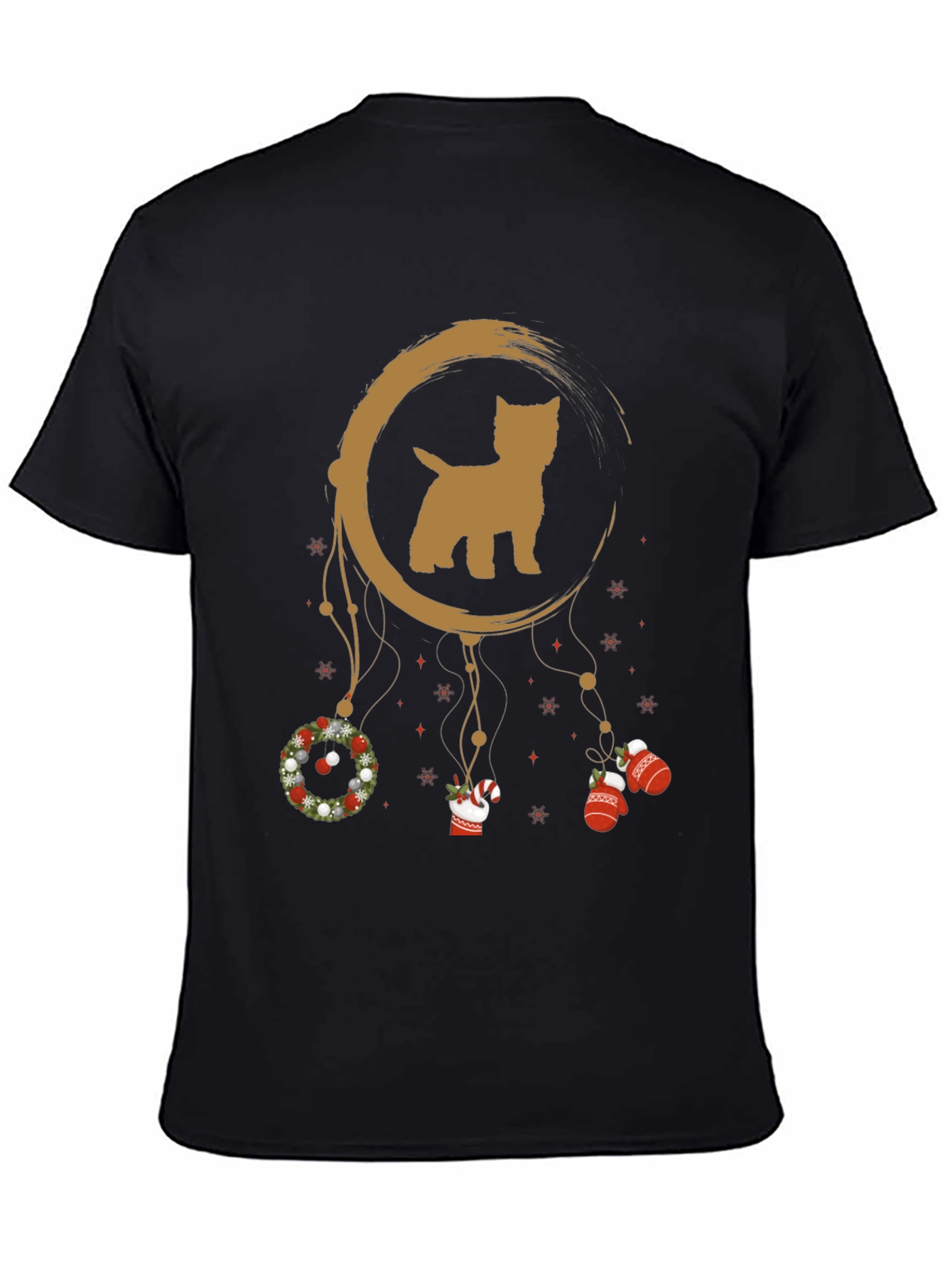 Festive Dog Dreamcatcher Graphic Tee