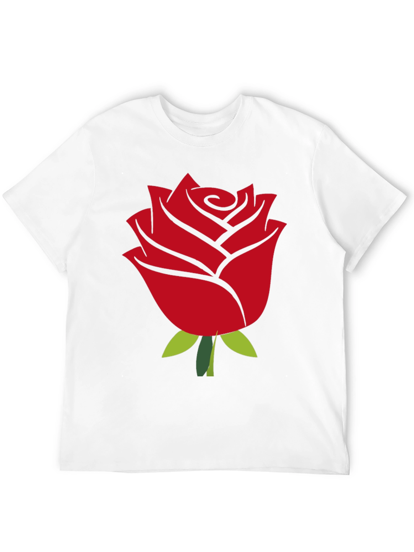 Rose Graphic T-Shirt - Bold Red Flower Print