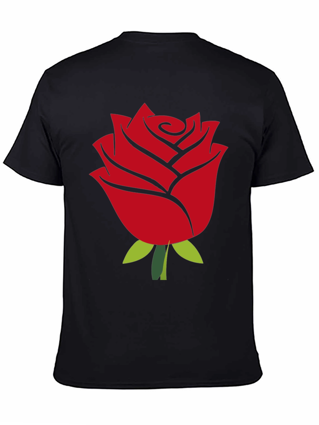 Rose Graphic T-Shirt - Bold Red Flower Print