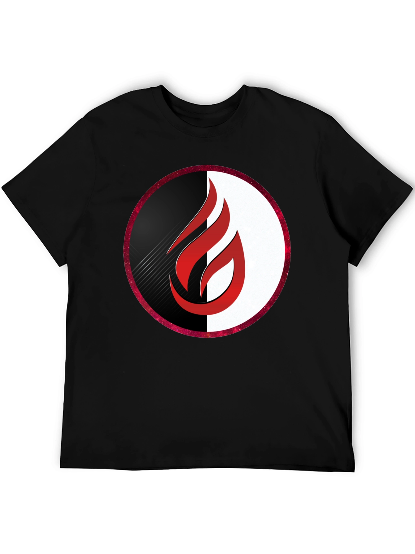 Flame Logo Graphic Black T-Shirt