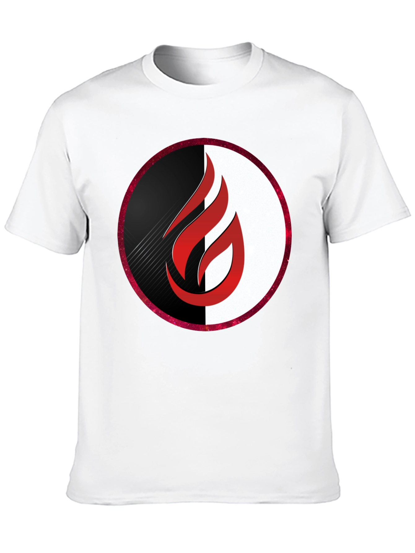 Flame Logo Graphic Black T-Shirt
