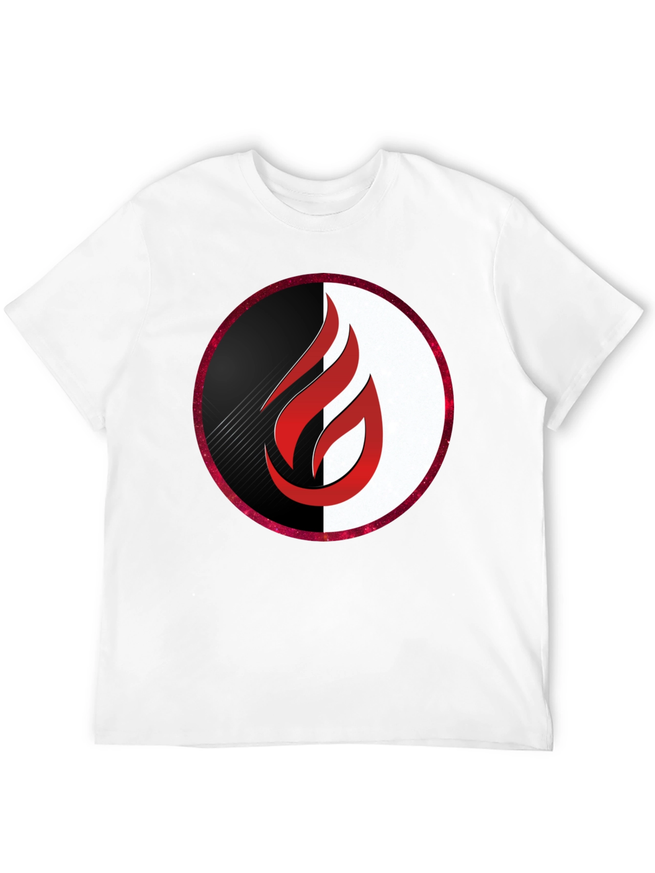 Flame Logo Graphic Black T-Shirt