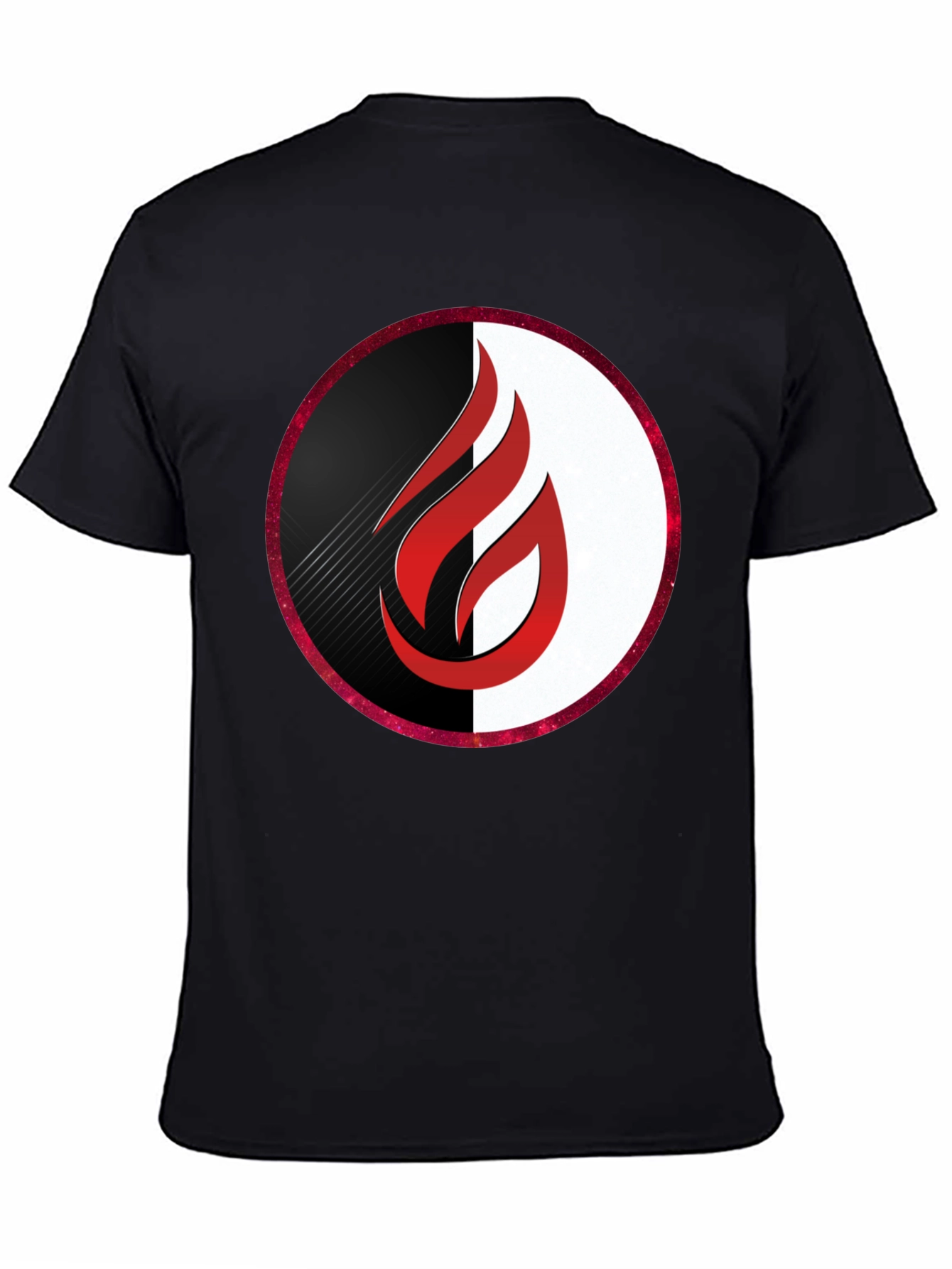 Flame Logo Graphic Black T-Shirt