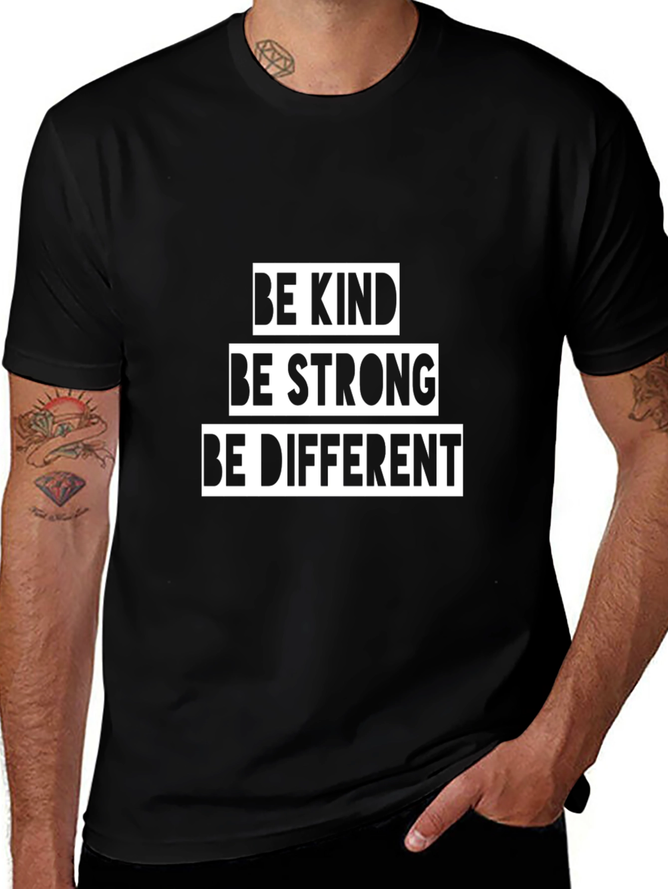 Be Kind Be Strong Be Different Graphic T-Shirt