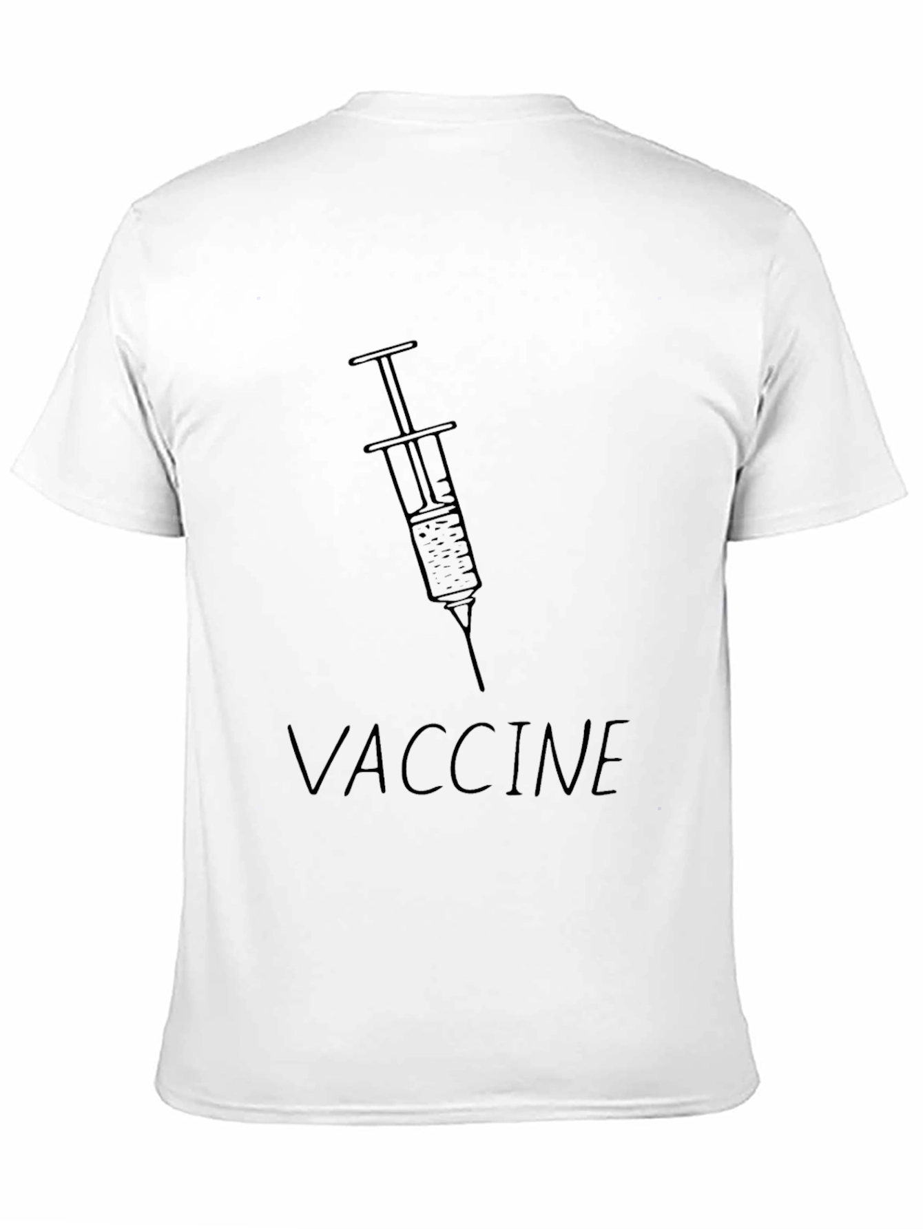 Vaccine Syringe Graphic Tee - Black Unisex T-Shirt