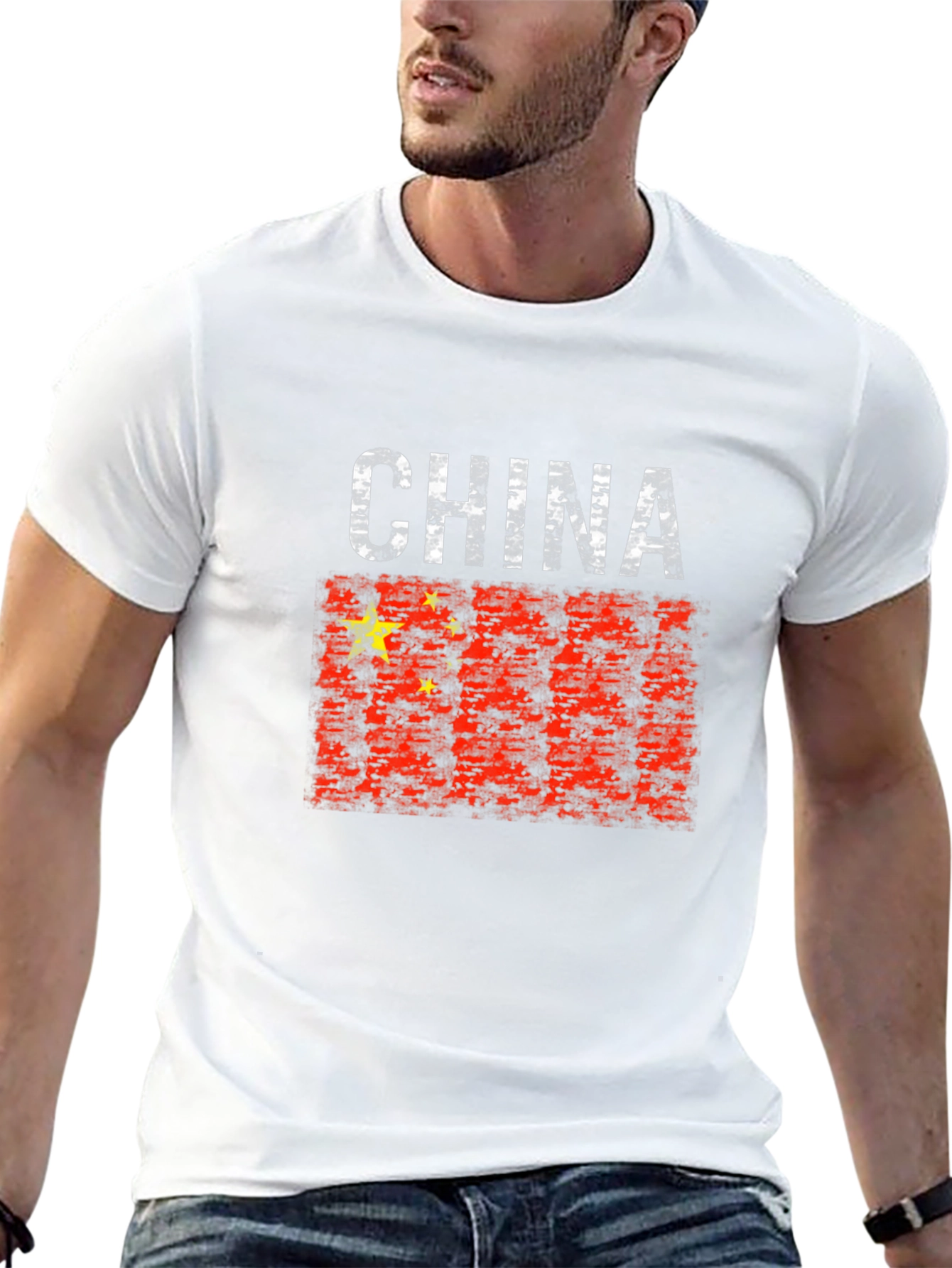 China Flag Graphic T-Shirt - Patriotic Tee
