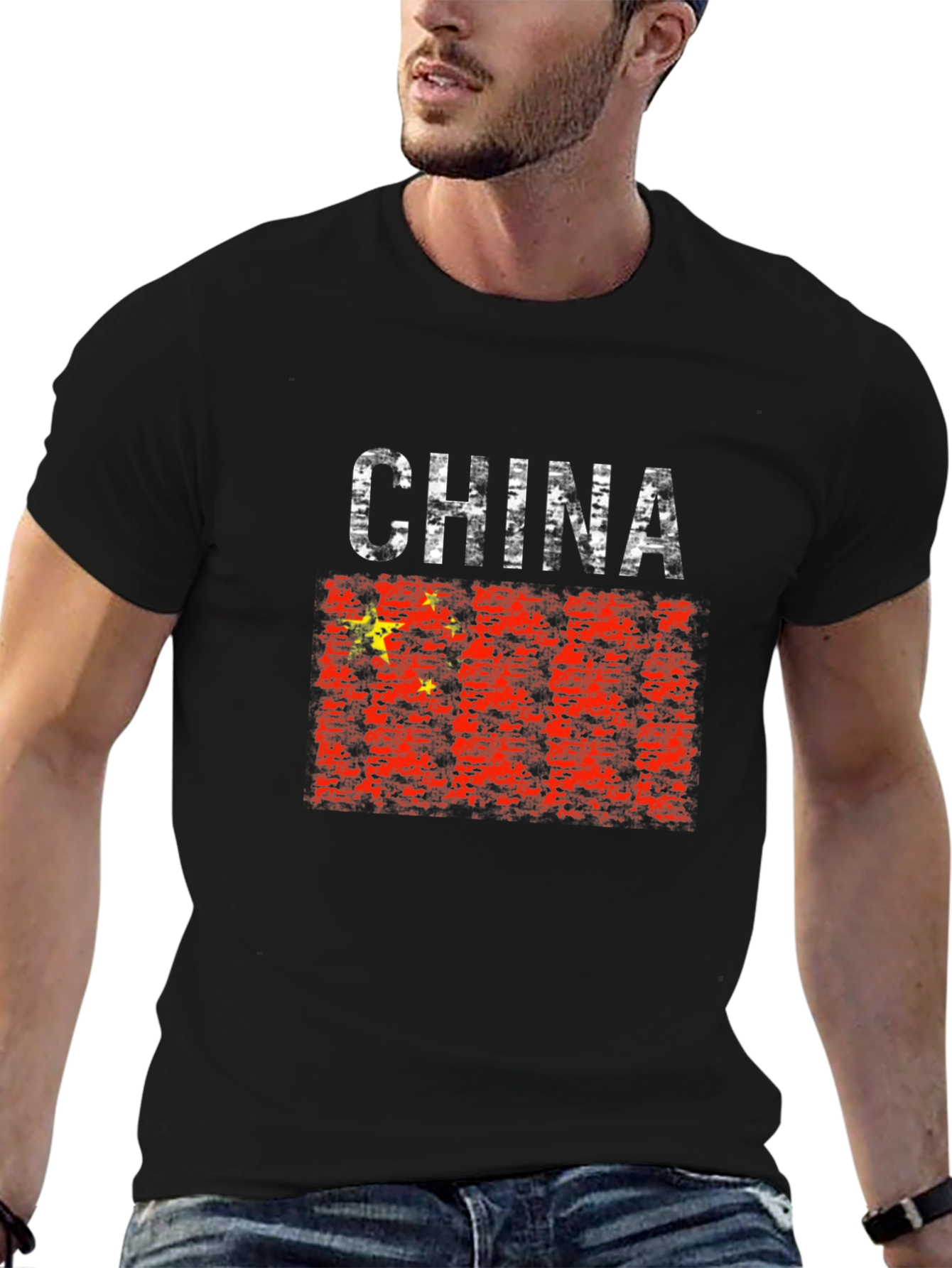 China Flag Graphic T-Shirt - Patriotic Tee
