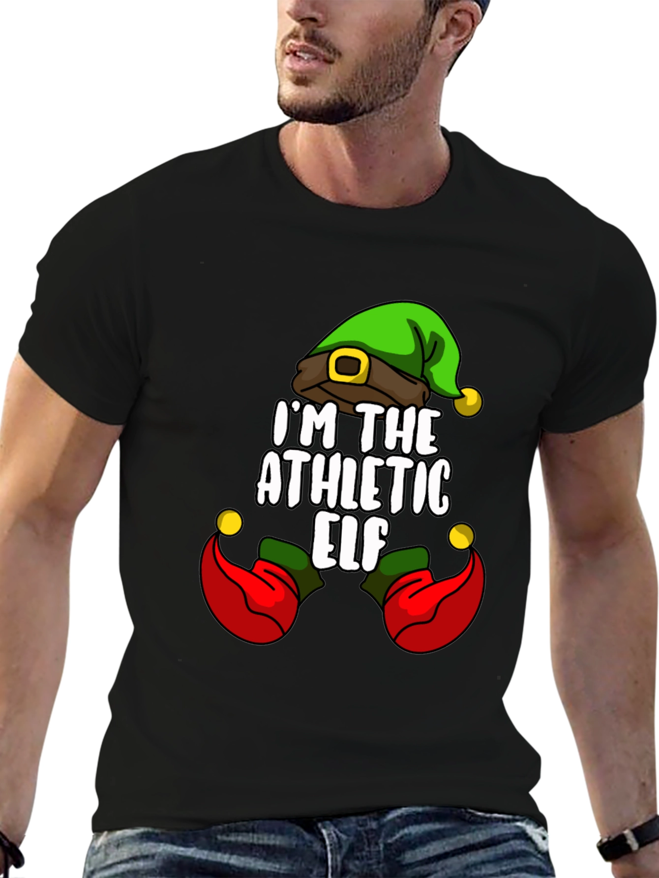 Athletic Elf Christmas T-Shirt