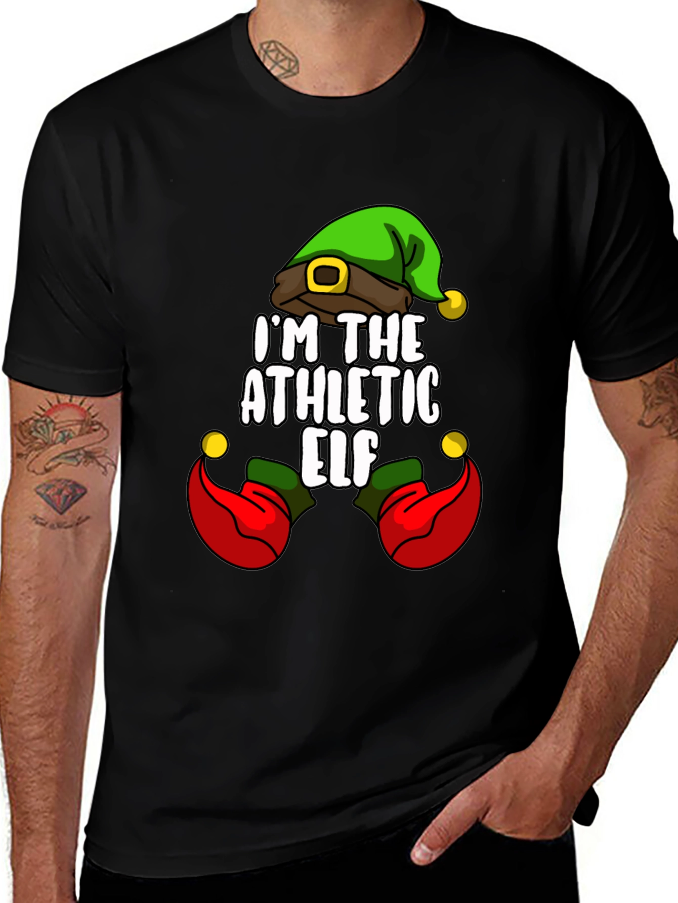 Athletic Elf Christmas T-Shirt