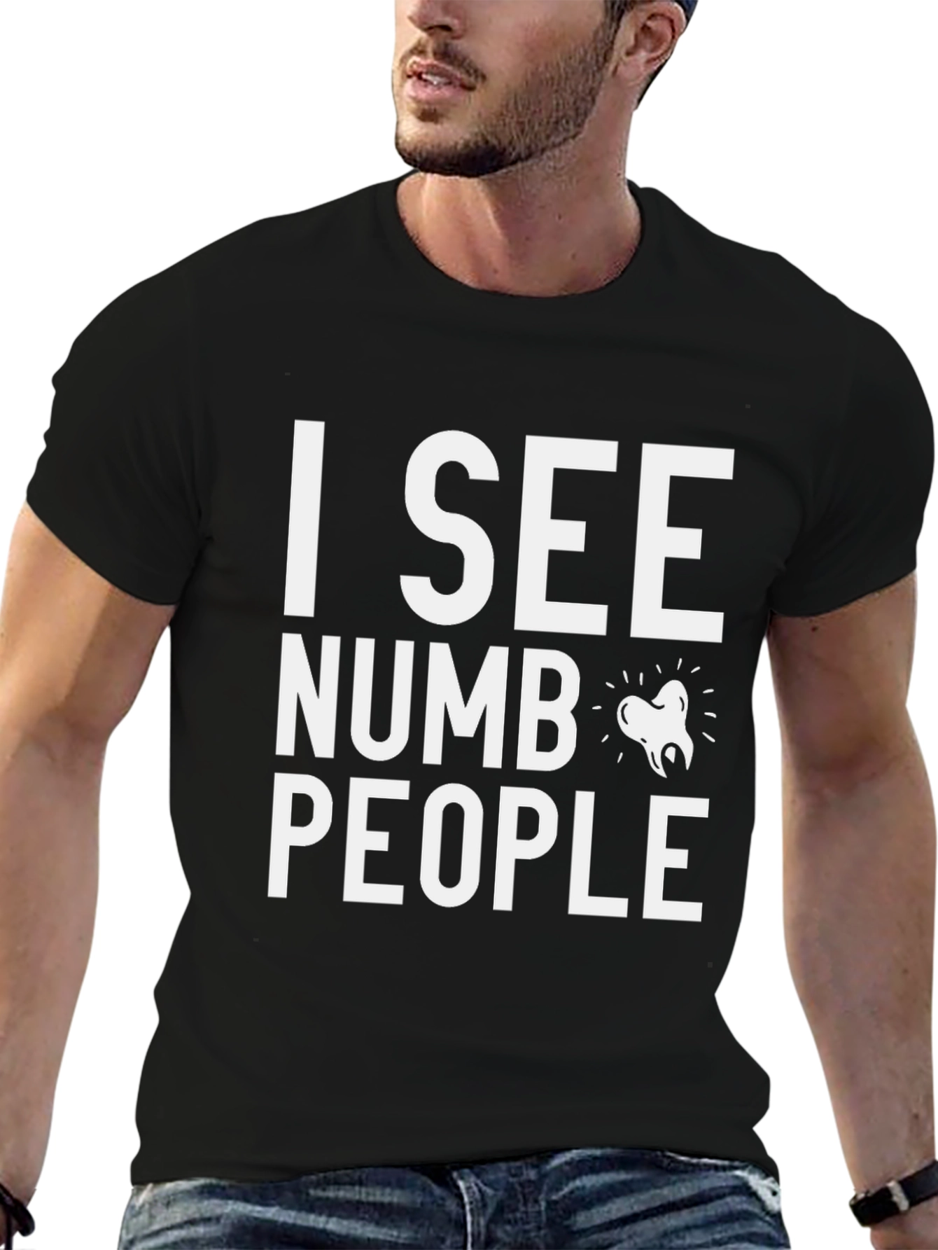I See Numb People Dentist T-Shirt Funny Dental Tee