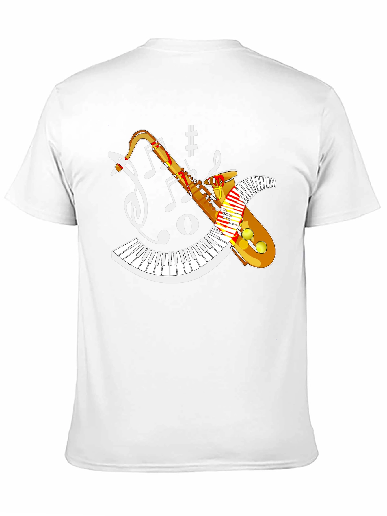Saxophone Music T-Shirt - Jazz Band Design