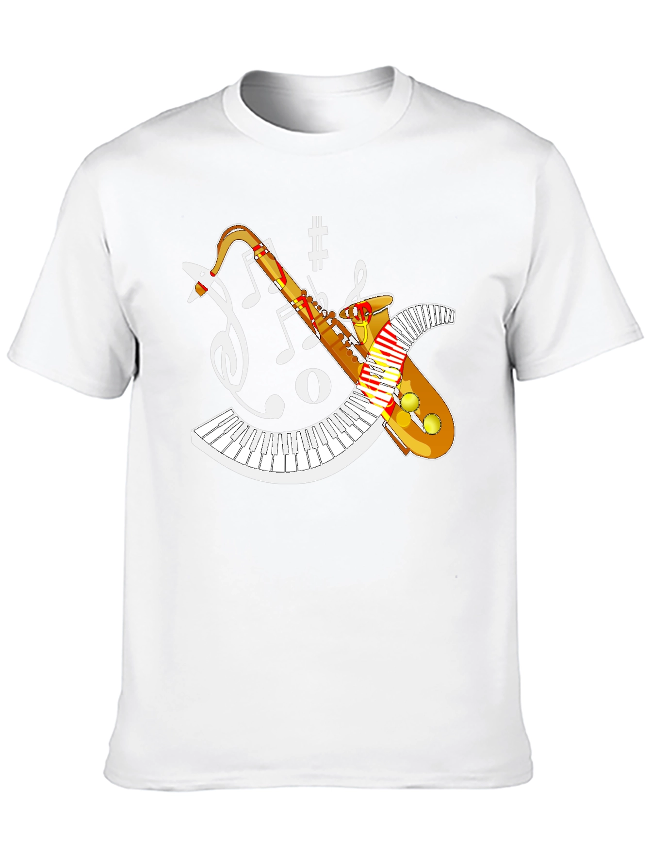 Saxophone Music T-Shirt - Jazz Band Design