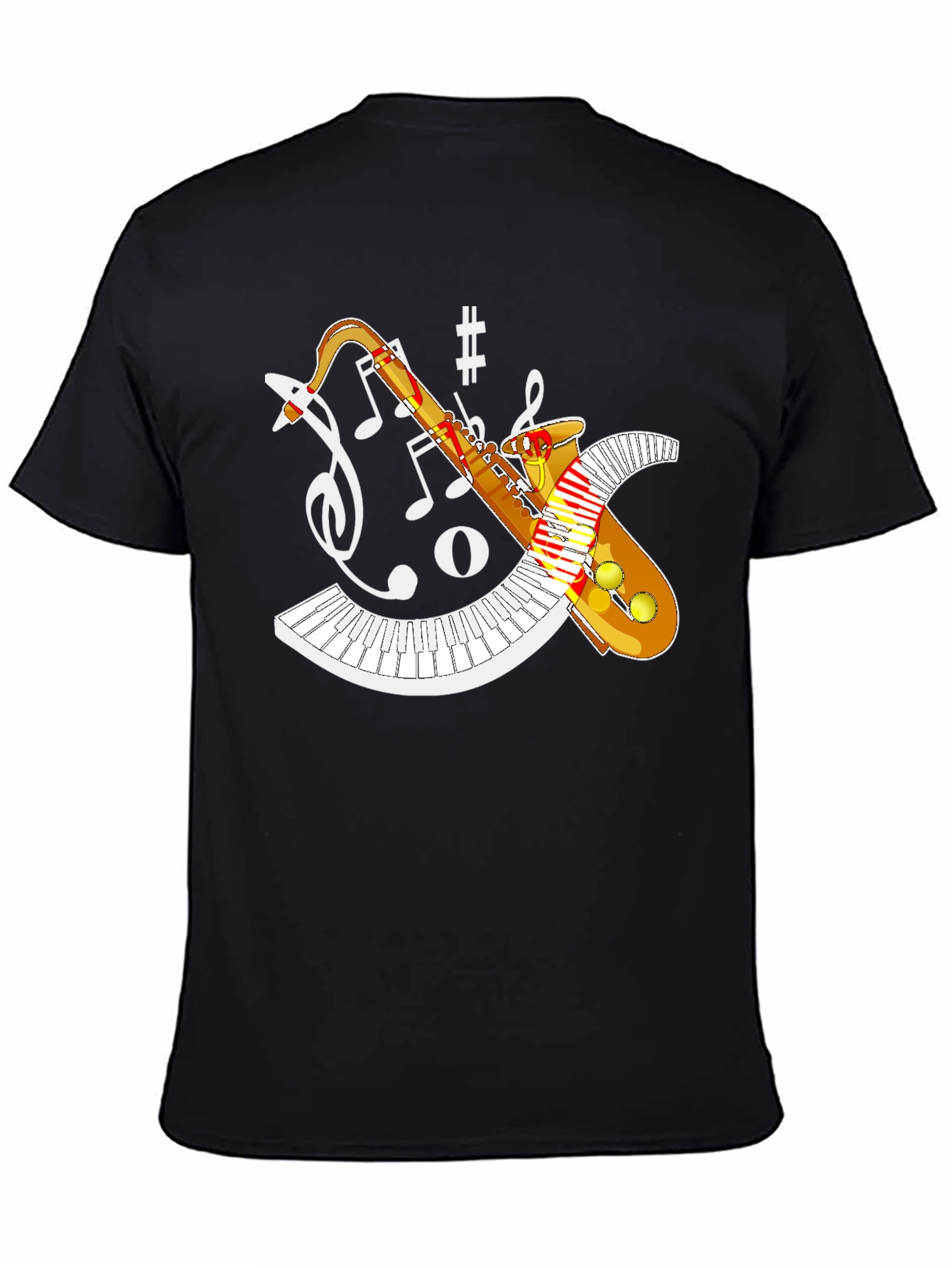 Saxophone Music T-Shirt - Jazz Band Design