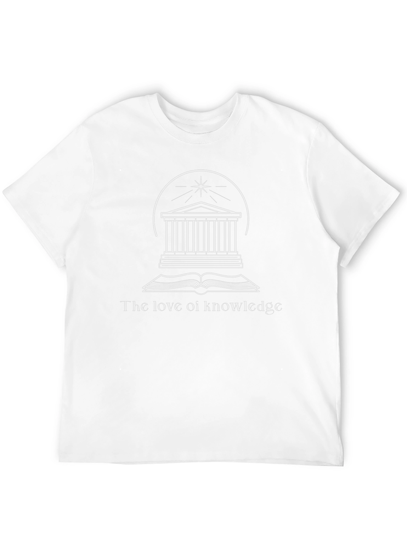 Love of Knowledge Graphic Tee - Black Cotton T-Shirt