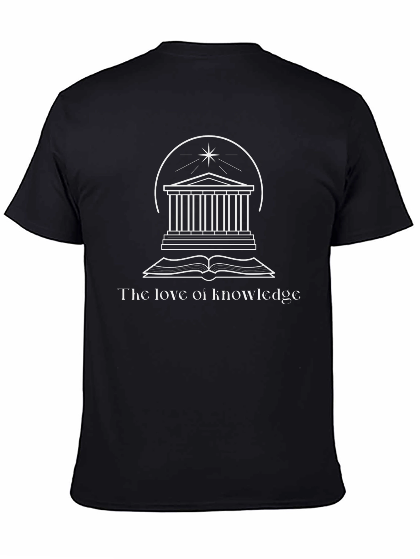 Love of Knowledge Graphic Tee - Black Cotton T-Shirt