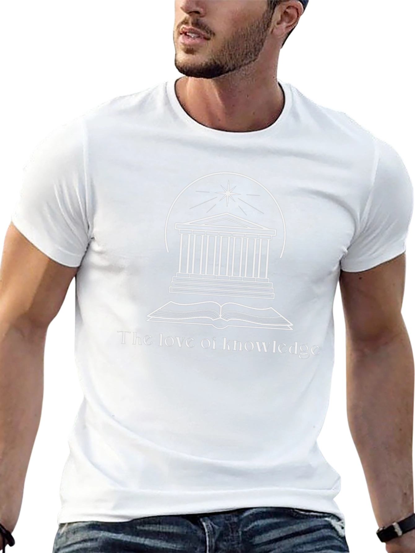 Love of Knowledge Graphic Tee - Black Cotton T-Shirt