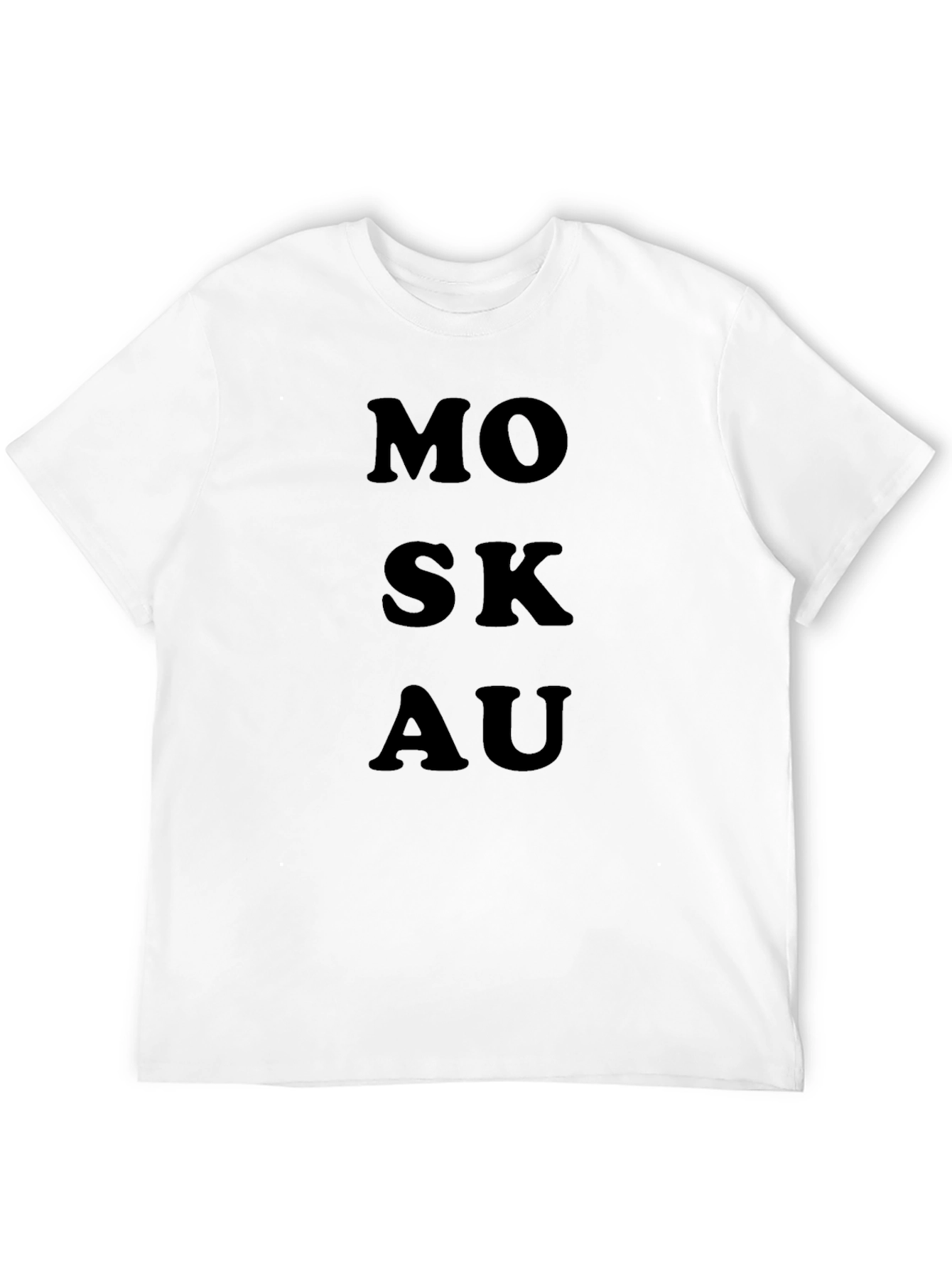 MOSKAU Graphic Tee - Stylish Black T-Shirt