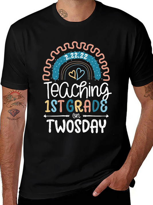 Teaching 1st Grade on Twosday T-Shirt