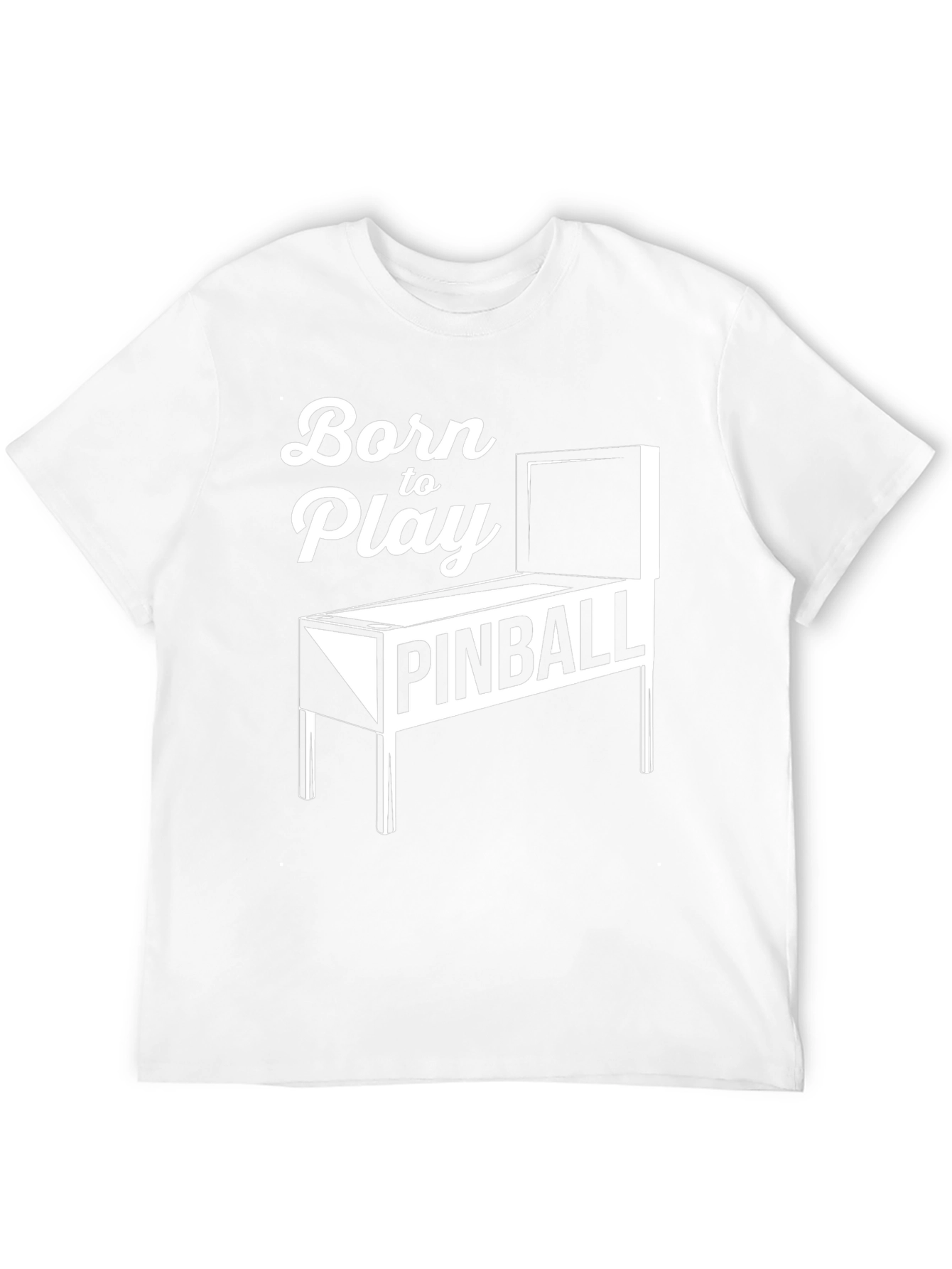 Born to Play Pinball Black Graphic Tee