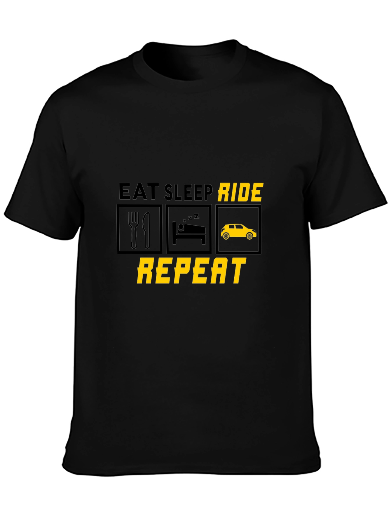 Eat Sleep Ride Repeat Graphic Tee