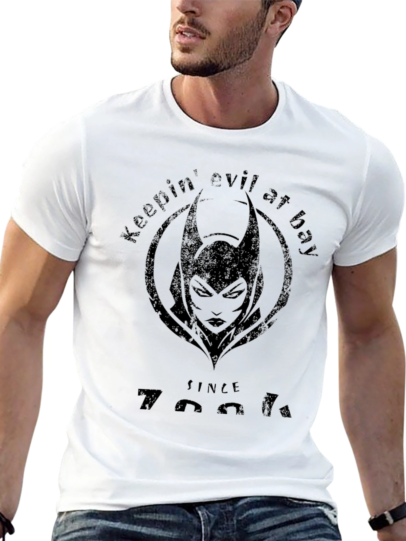 Keepin Evil at Bay T-Shirt - Dark Graphic Tee