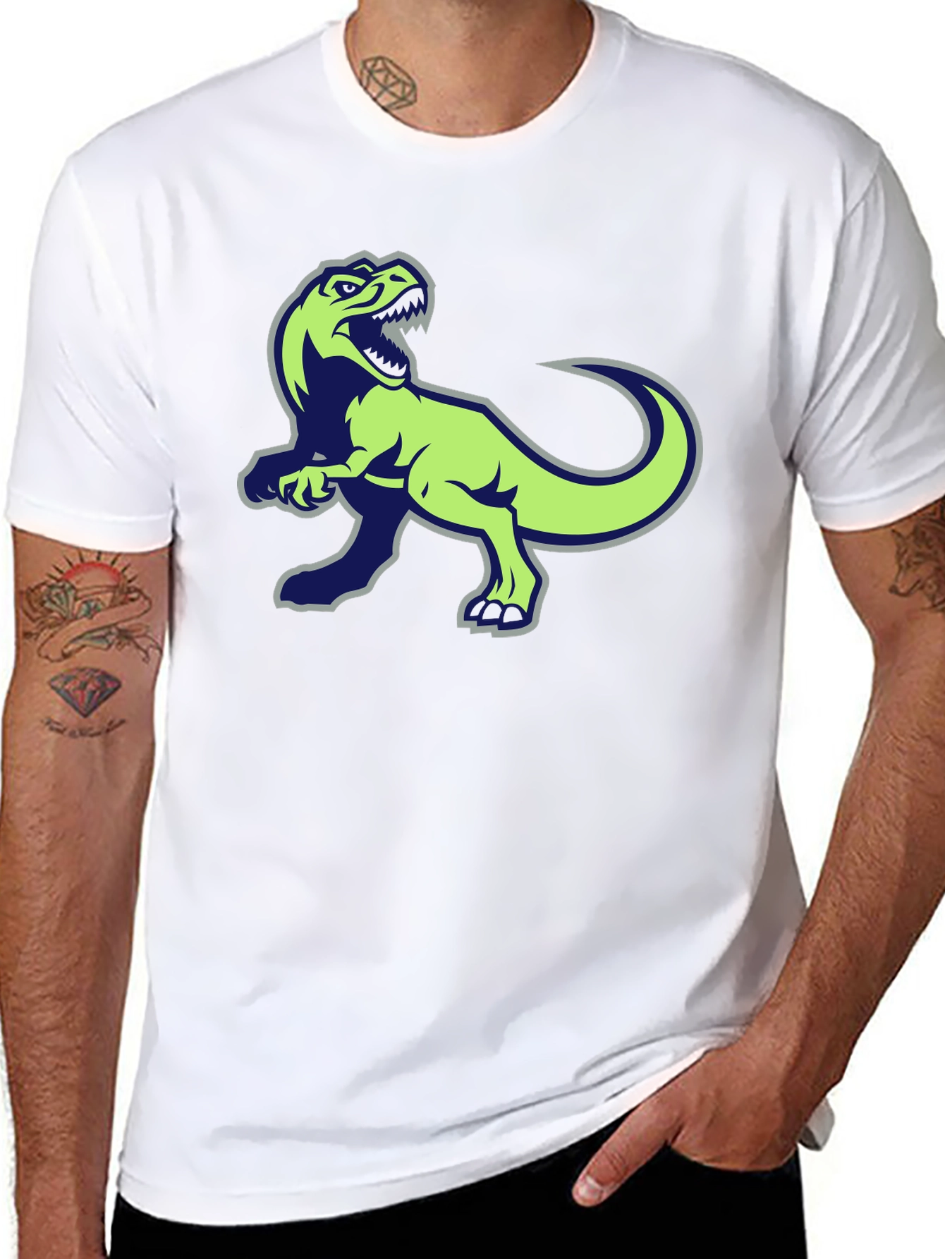 Dinosaur Graphic Black T-Shirt