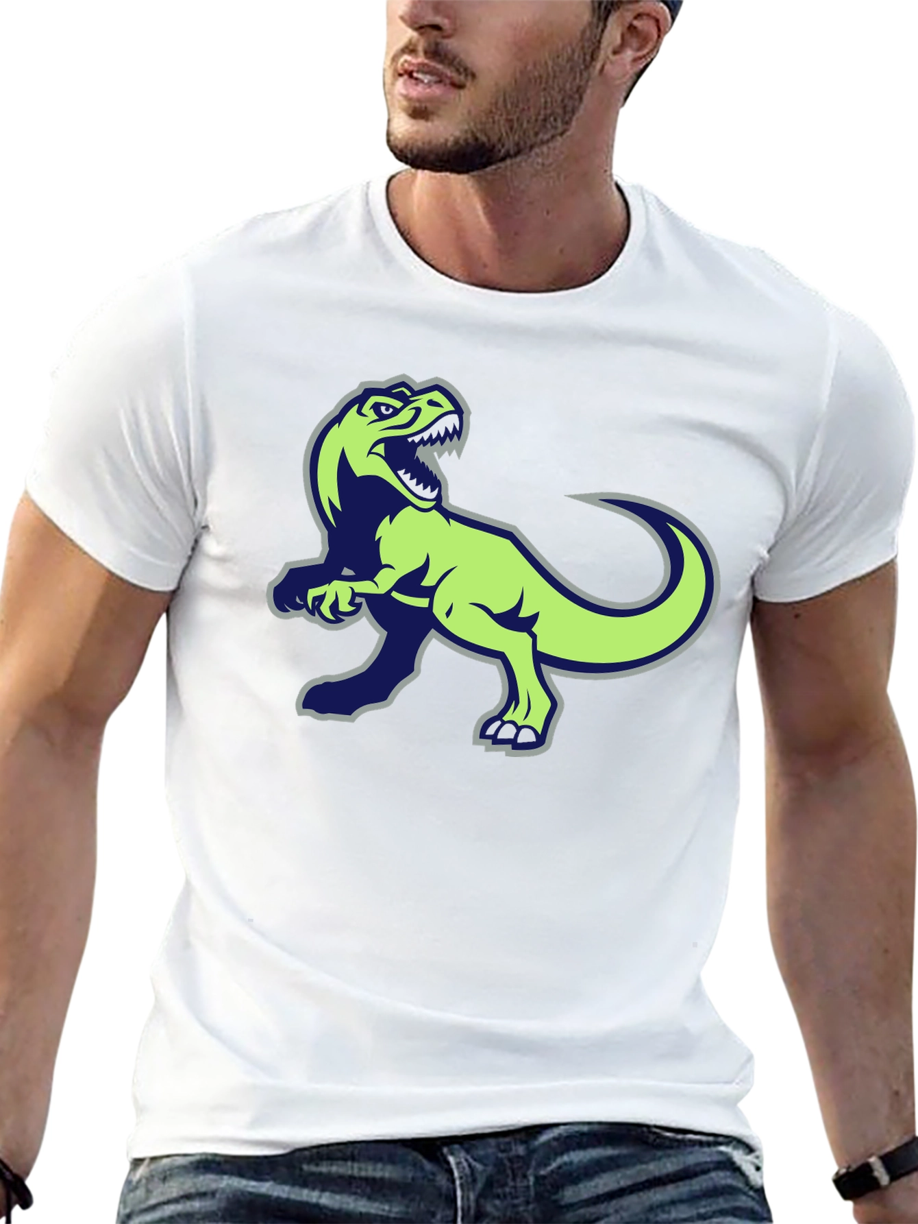 Dinosaur Graphic Black T-Shirt