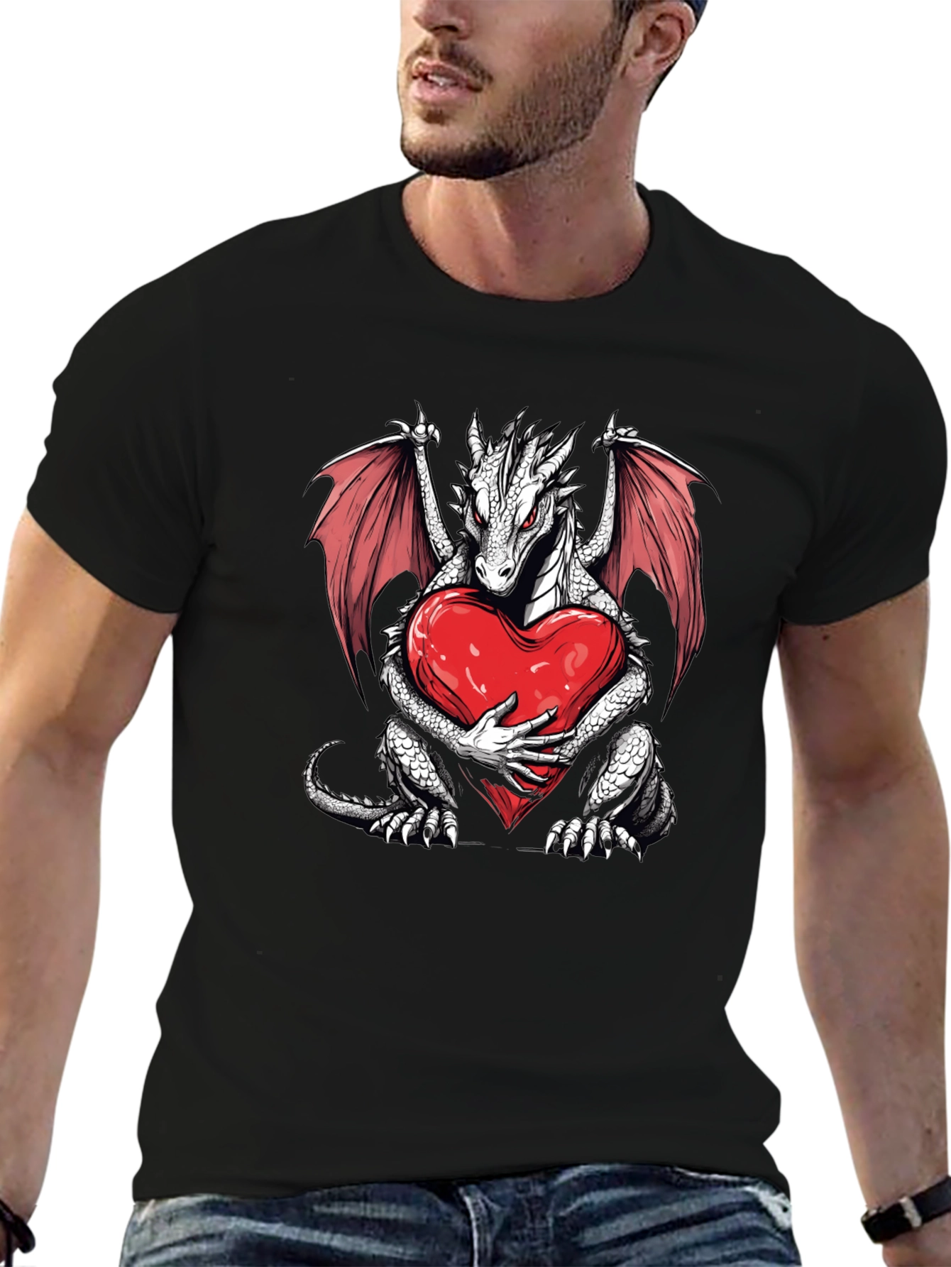 Dragon Heart Graphic T-Shirt