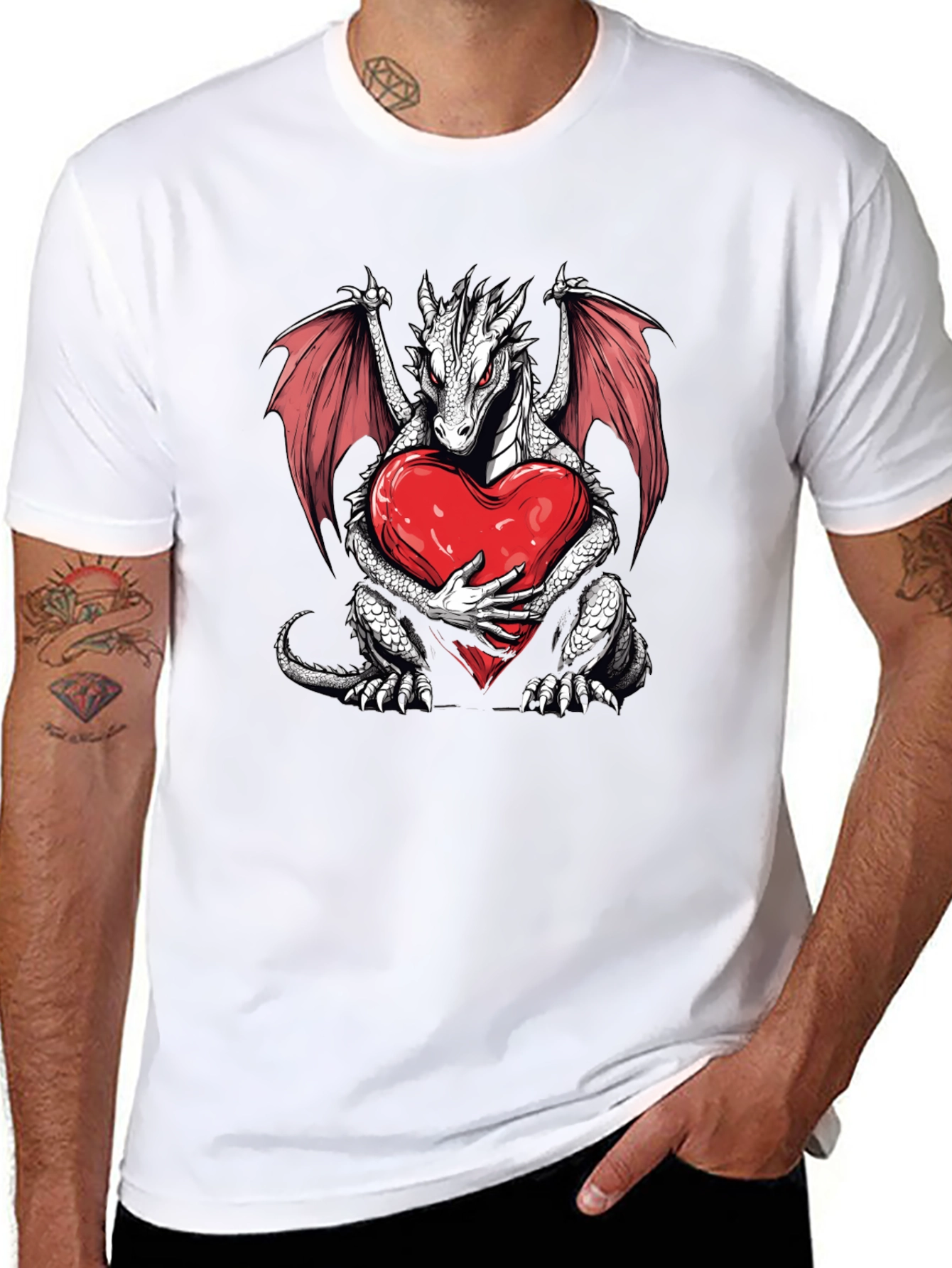 Dragon Heart Graphic T-Shirt