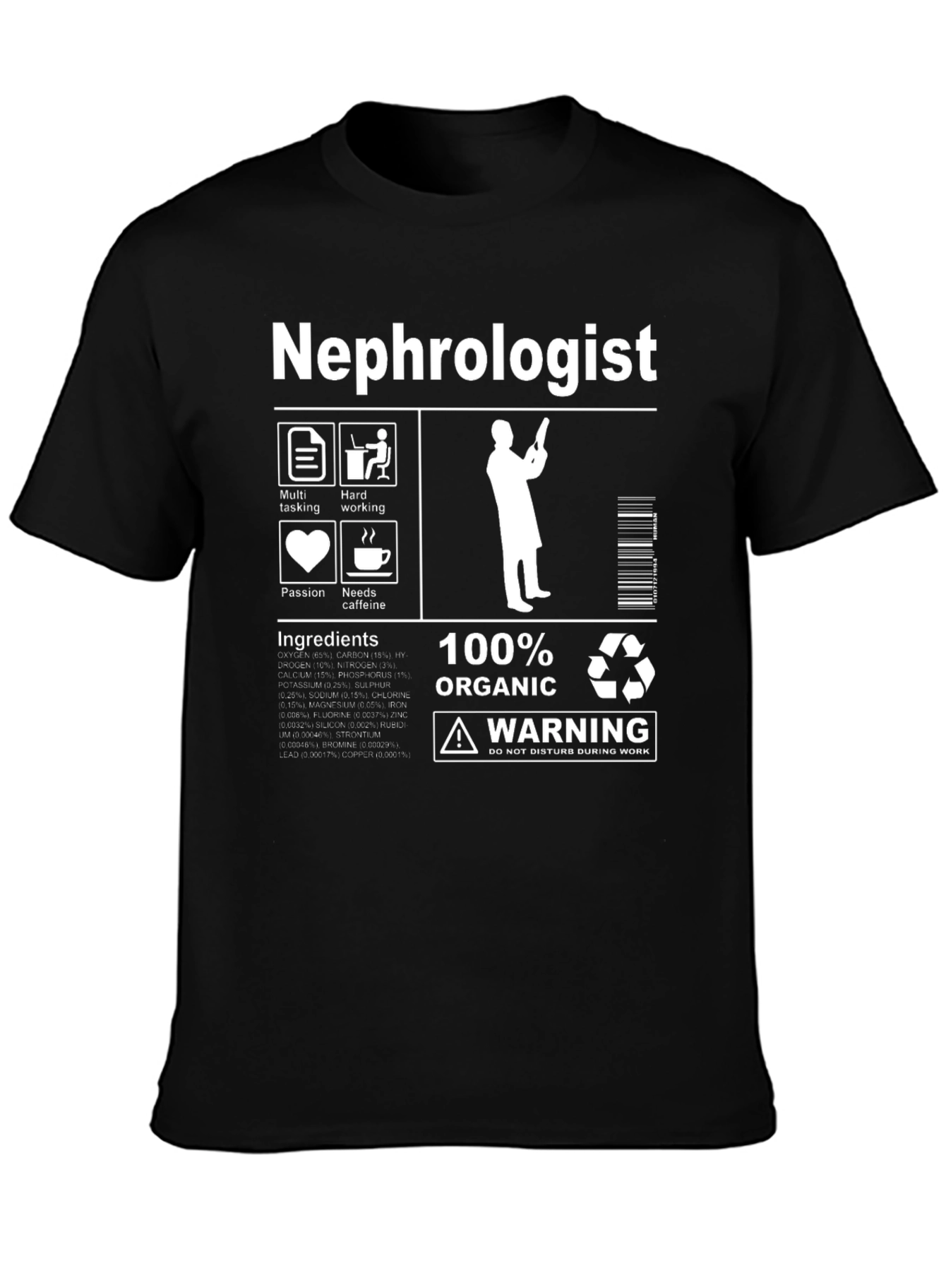 Nephrologist Organic Funny T-Shirt