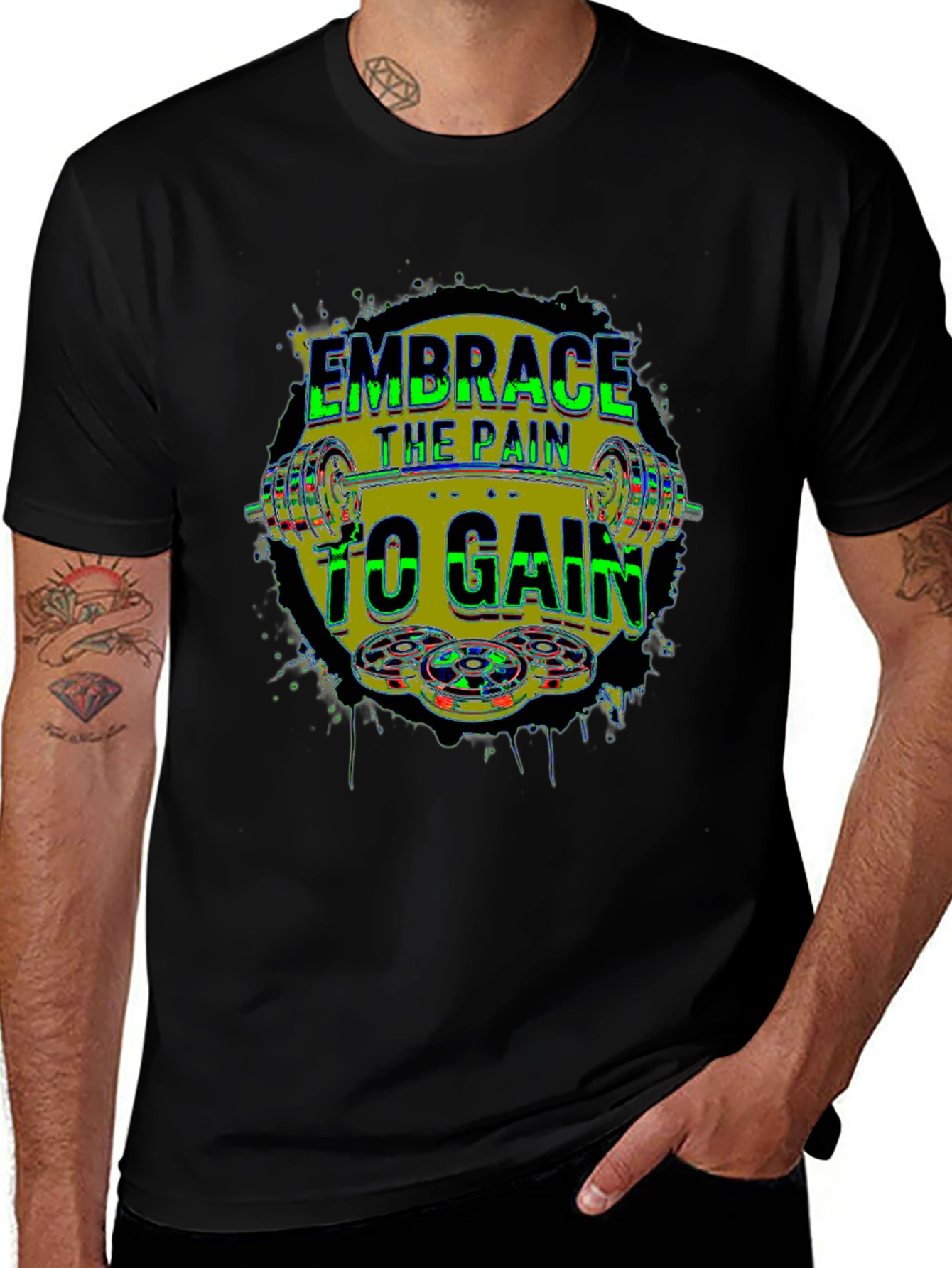 Embrace the Pain to Gain Fitness T-Shirt