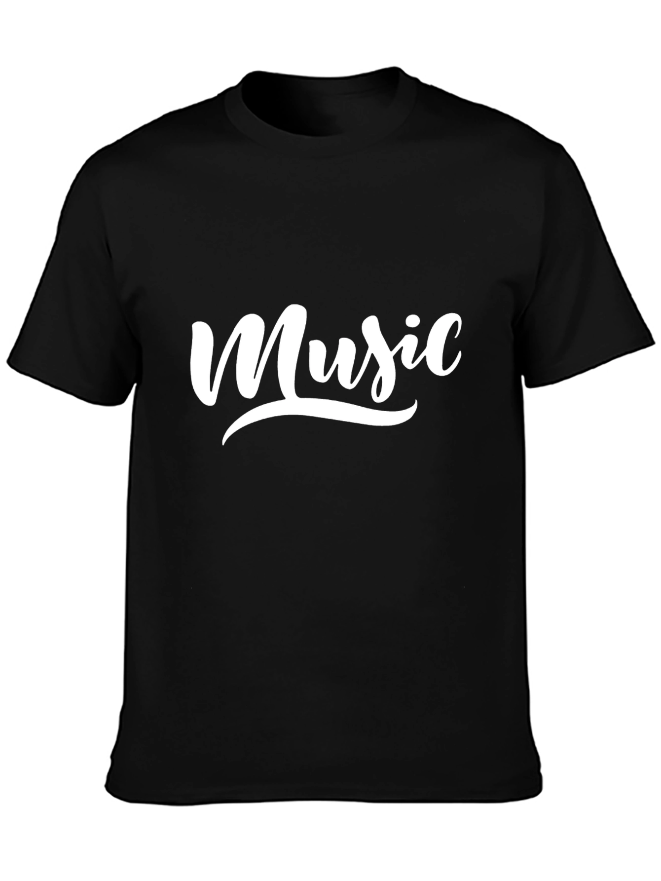 Mens Black Music T-Shirt