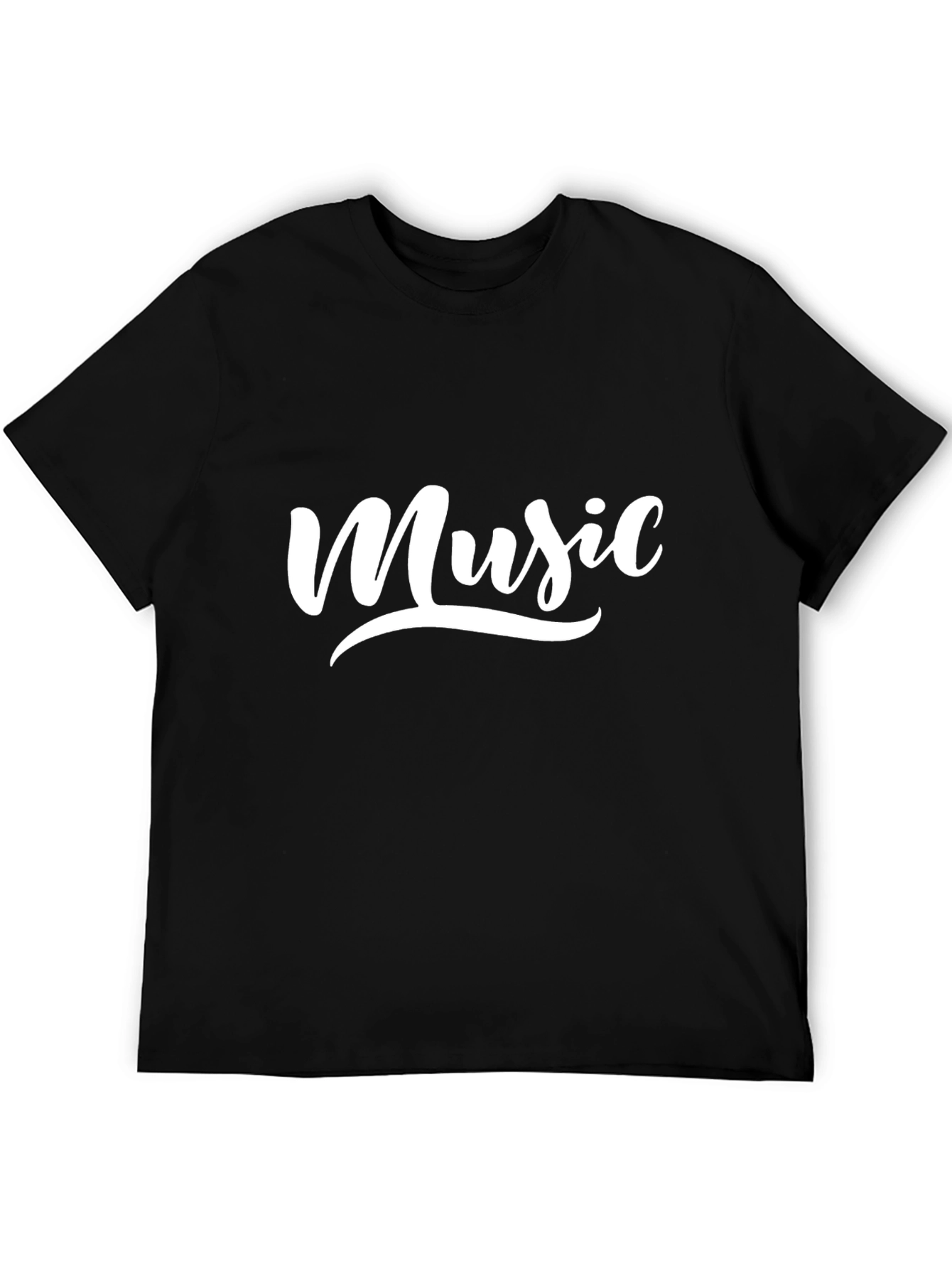 Mens Black Music T-Shirt