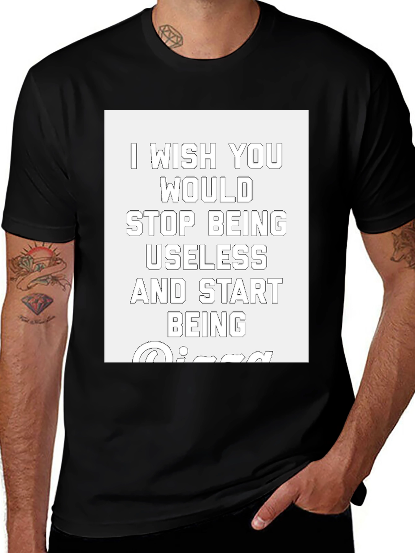 Funny Sarcastic Graphic Tee - Be Amazing!
