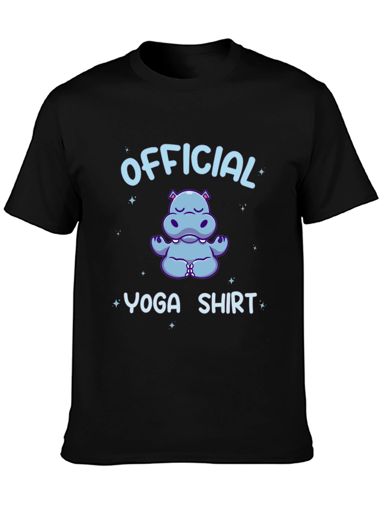 Official Yoga Shirt - Hippo Meditating Design