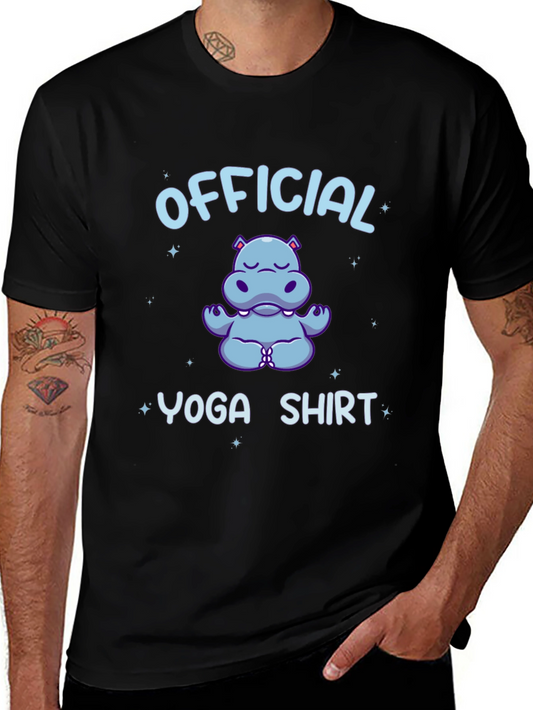 Official Yoga Shirt - Hippo Meditating Design