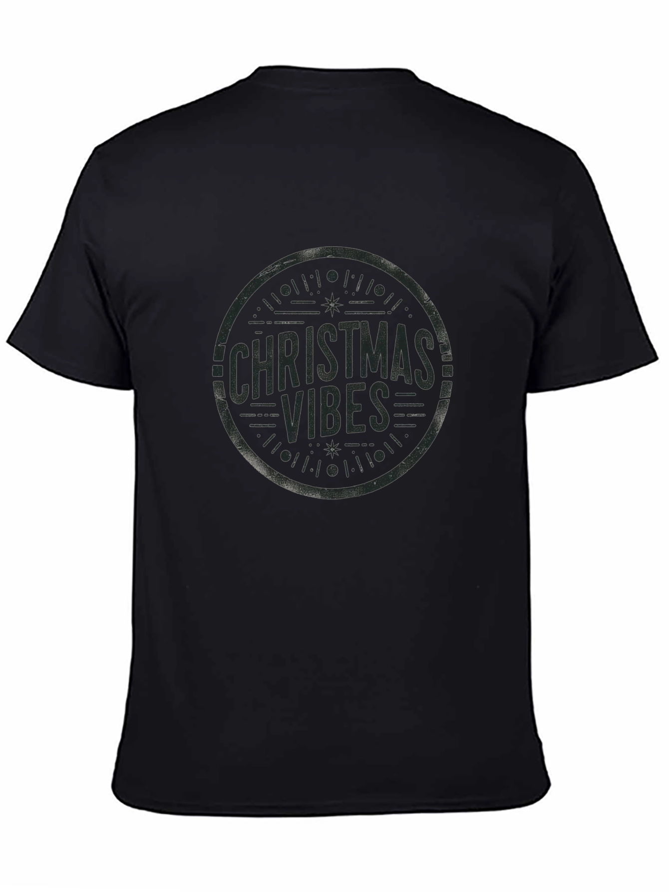 Christmas Vibes Graphic Tee - Black