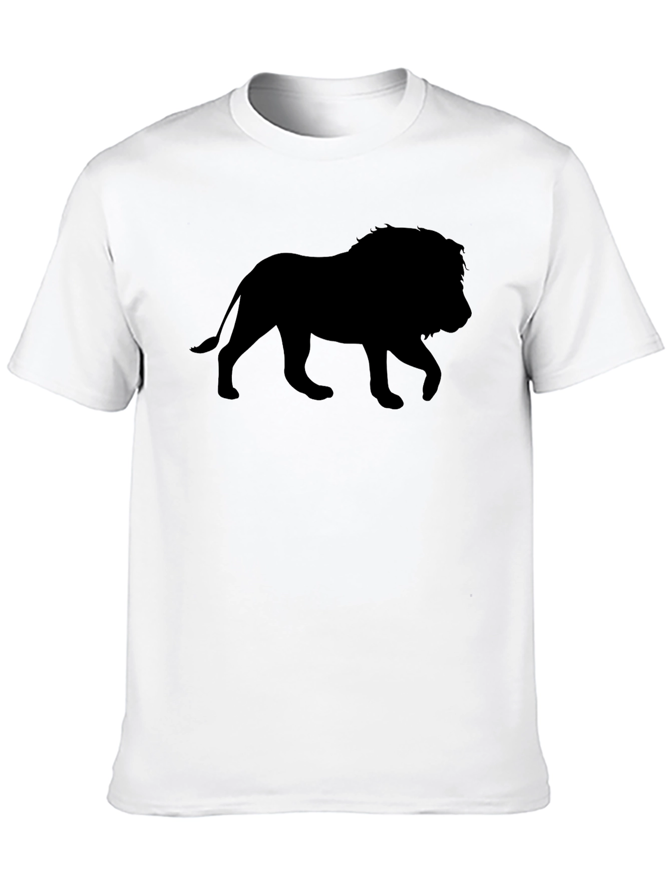 Lion Silhouette Black T-Shirt